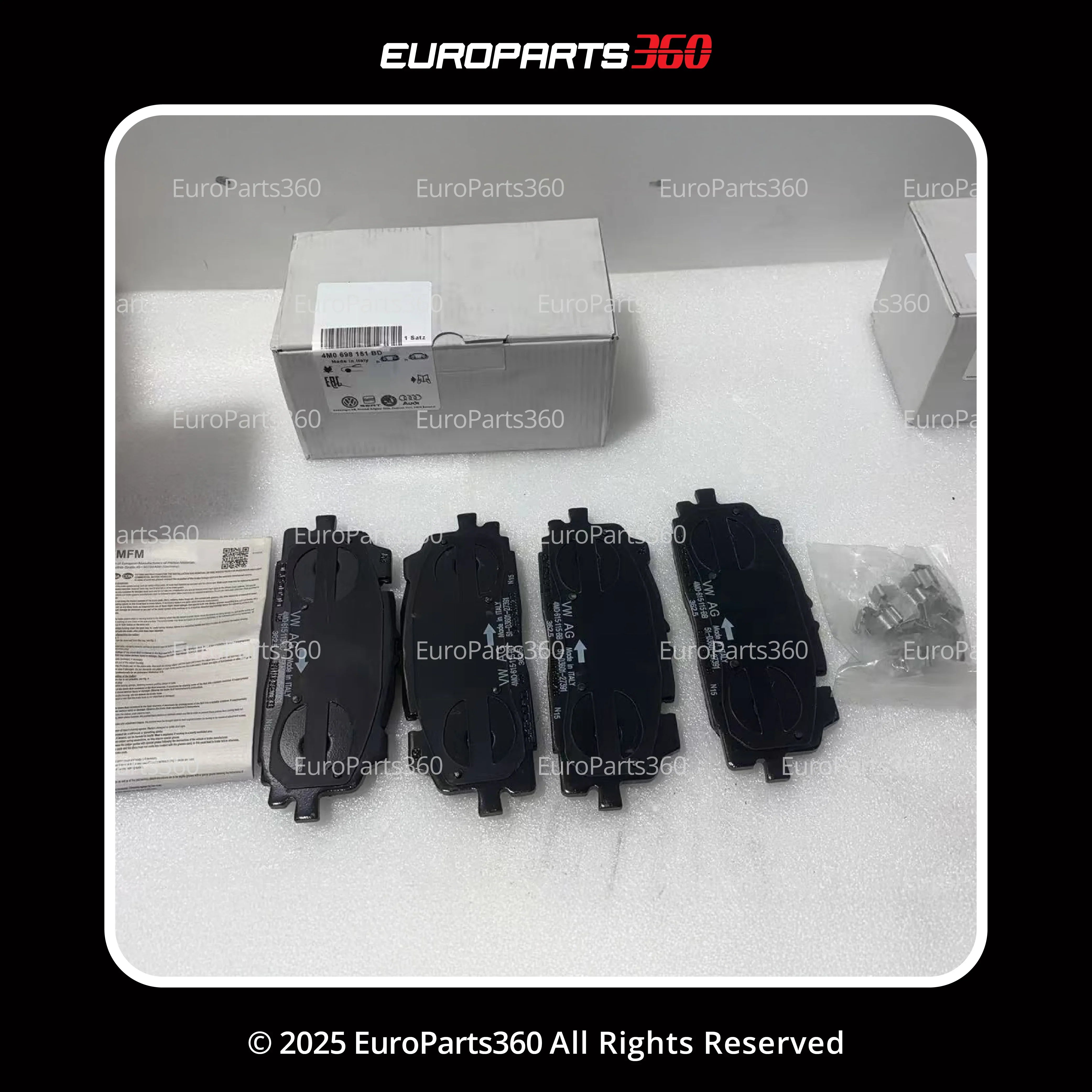 Audi A6 Quattro, A7 Quattro, A8 Quattro Front Brake Pads | Genuine 8W0698151BE - Europarts360