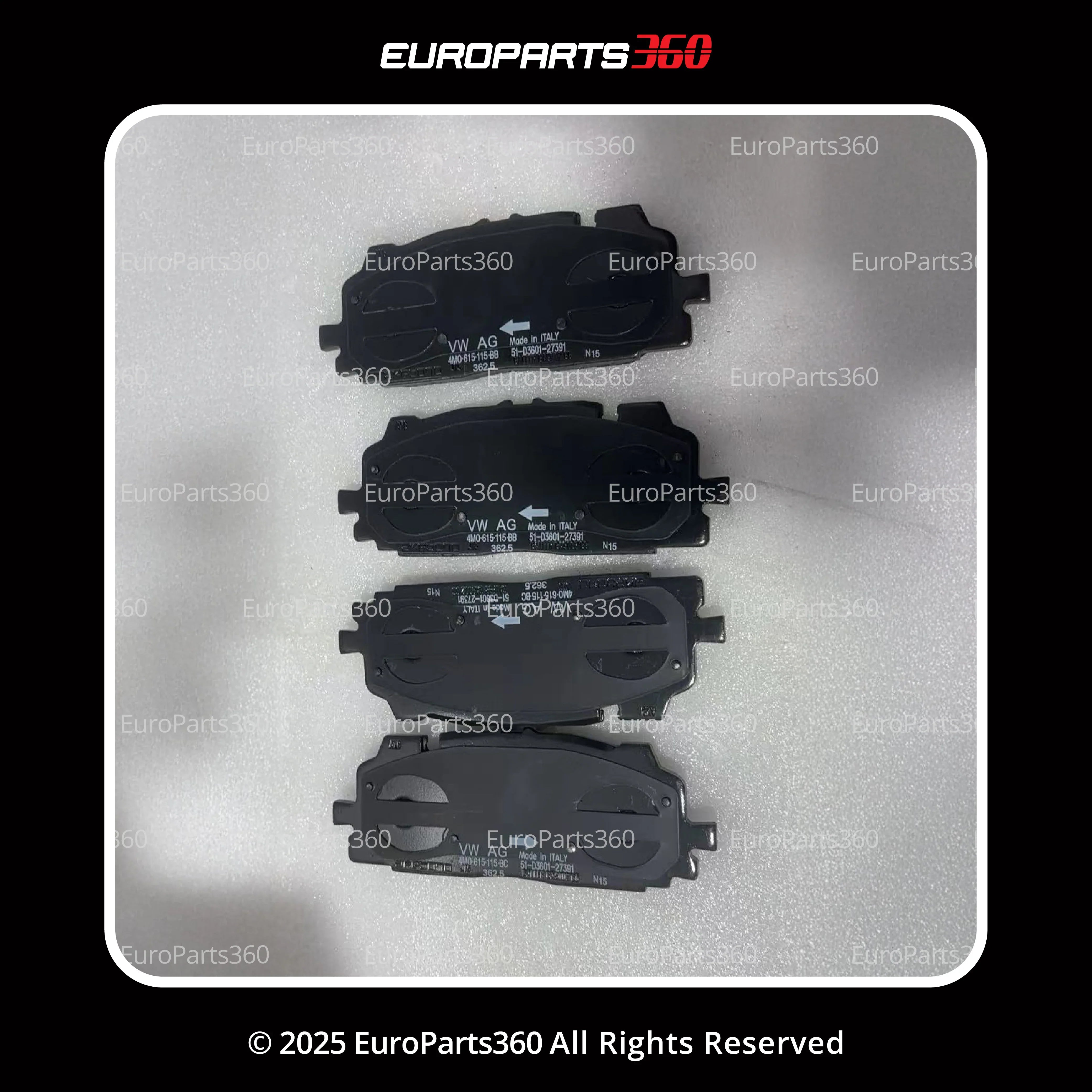 Audi A6 Quattro, A7 Quattro, A8 Quattro Front Brake Pads | Genuine 8W0698151BE - Europarts360