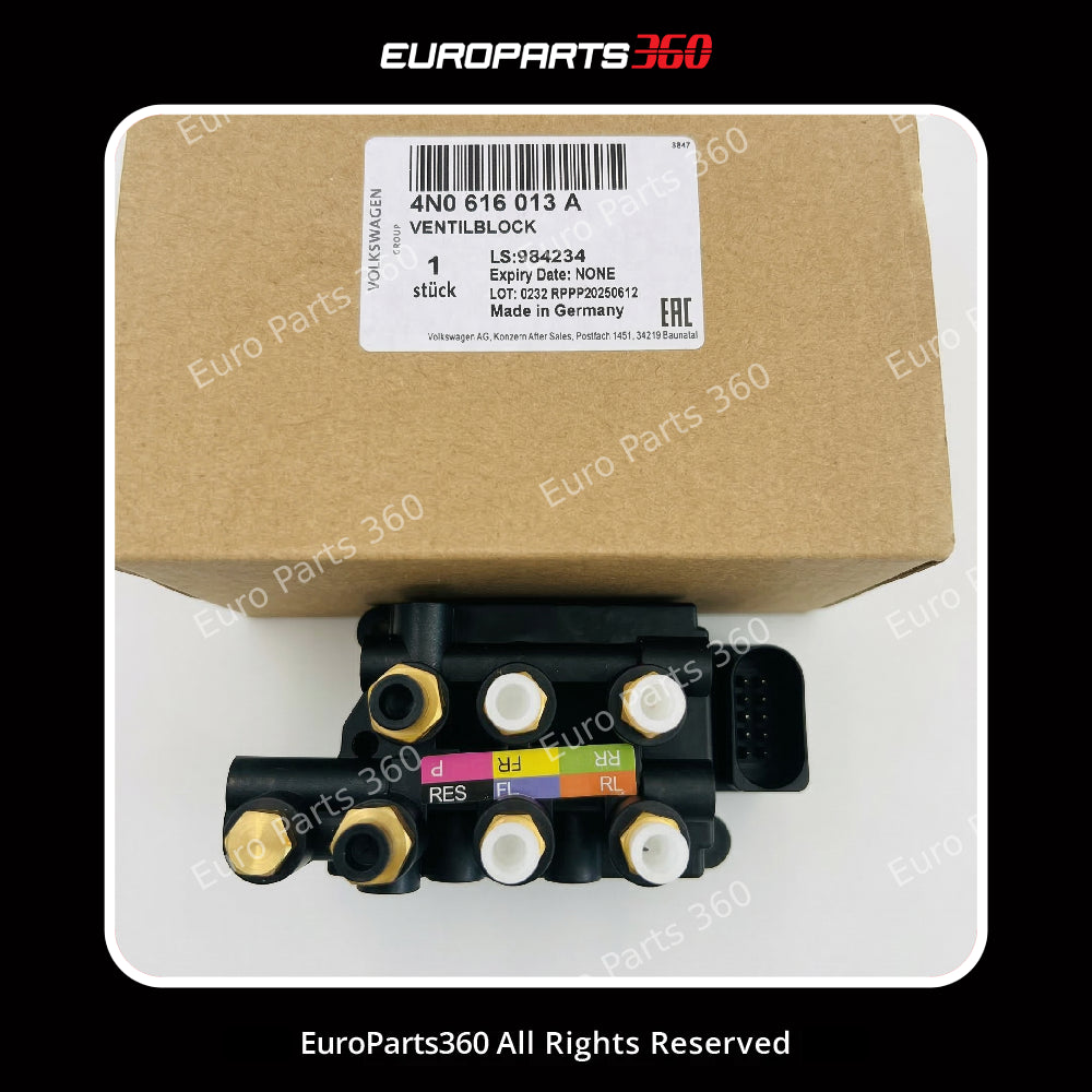 Audi A8 A6 A7 Q8 E-Tron Air Suspension Valve Block 4N0616013A (17-26) Europarts360
