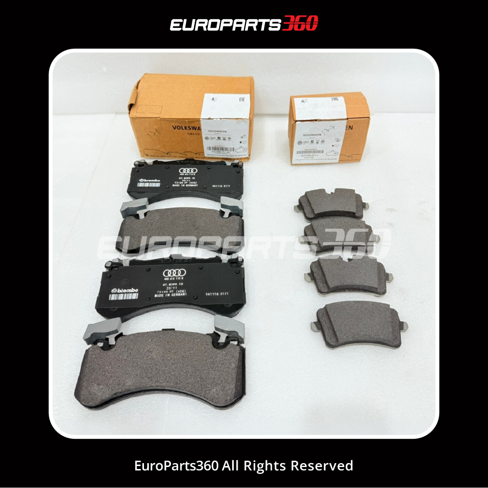 Audi Genuine Front + Rear Brake Pad Set - 4G0698151AB + 4G0698451L