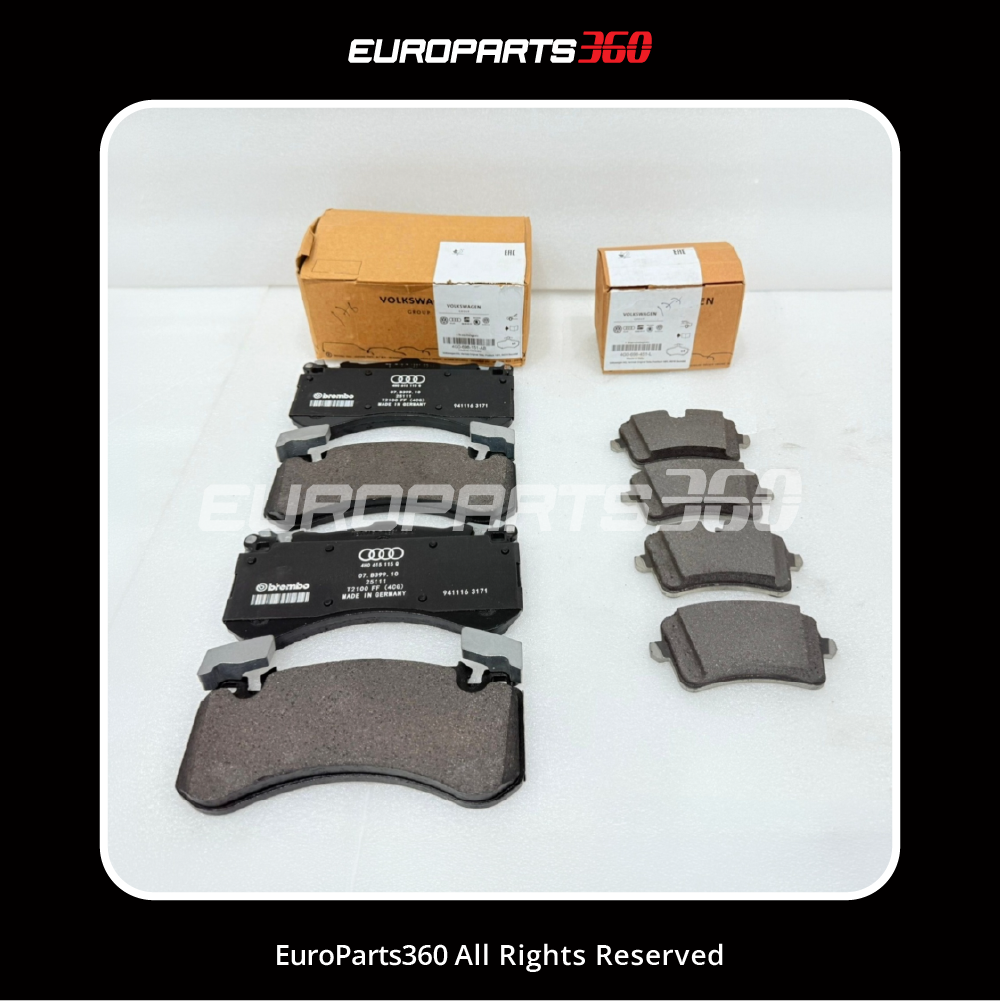 Audi Genuine Front + Rear Brake Pad Set - 4G0698151AB + 4G0698451L