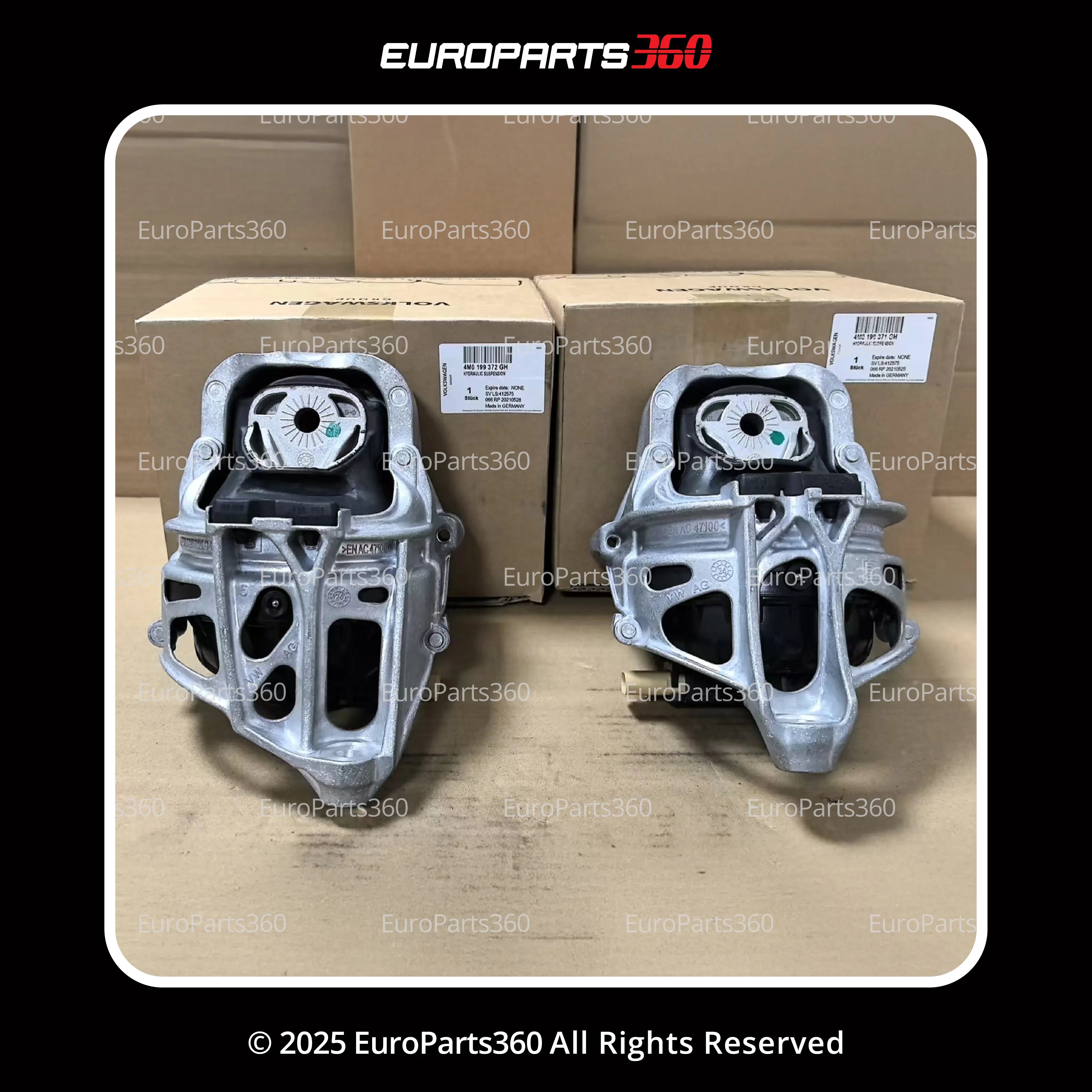 Audi Q5 Left and Right Engine Mount Set 4M0199371GH 4M0199372GH - Europarts360