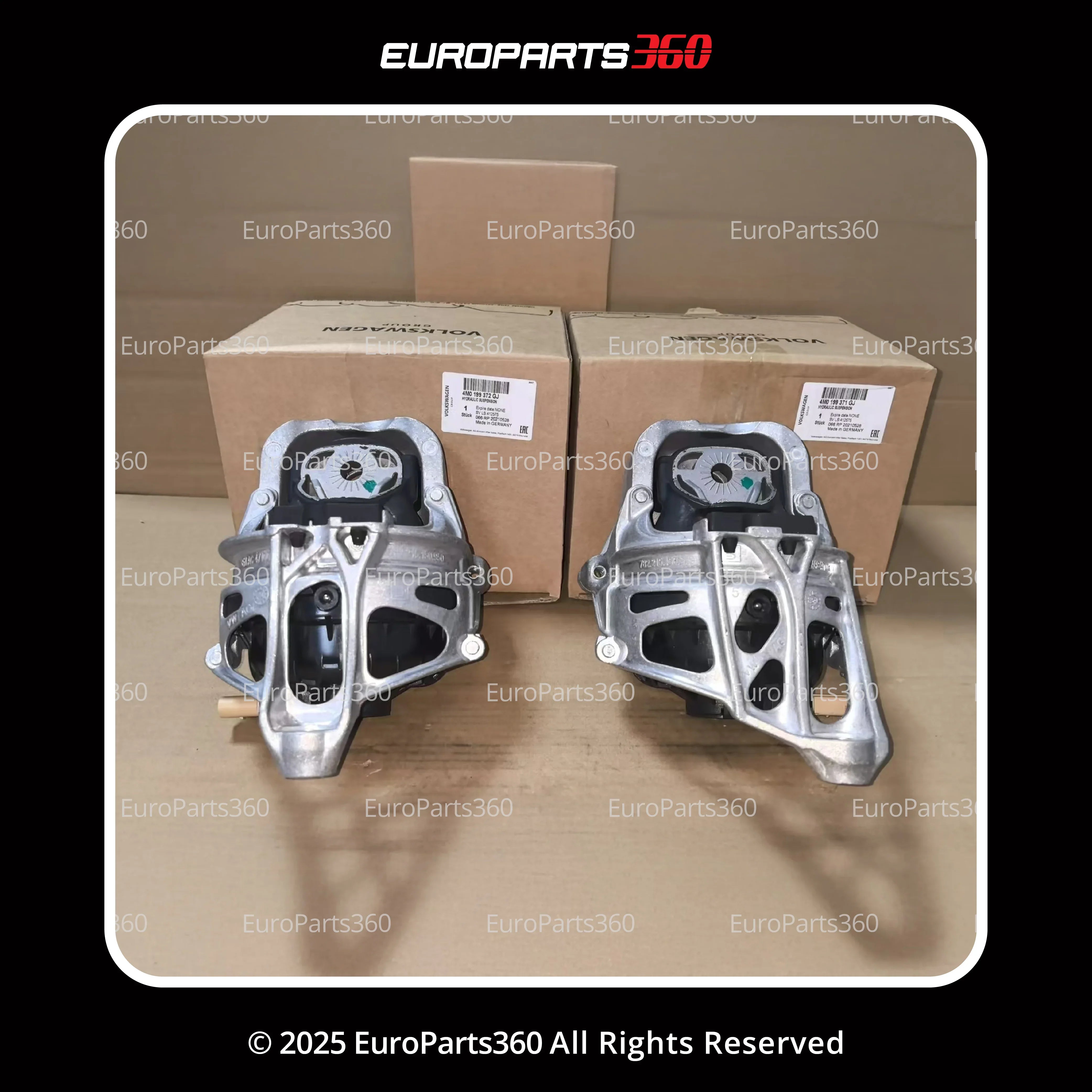 Audi Q5, Q7 Left & Right Engine Mount Set | Genuine 4M0199371GJ / 4M0199372GJ - Europarts360