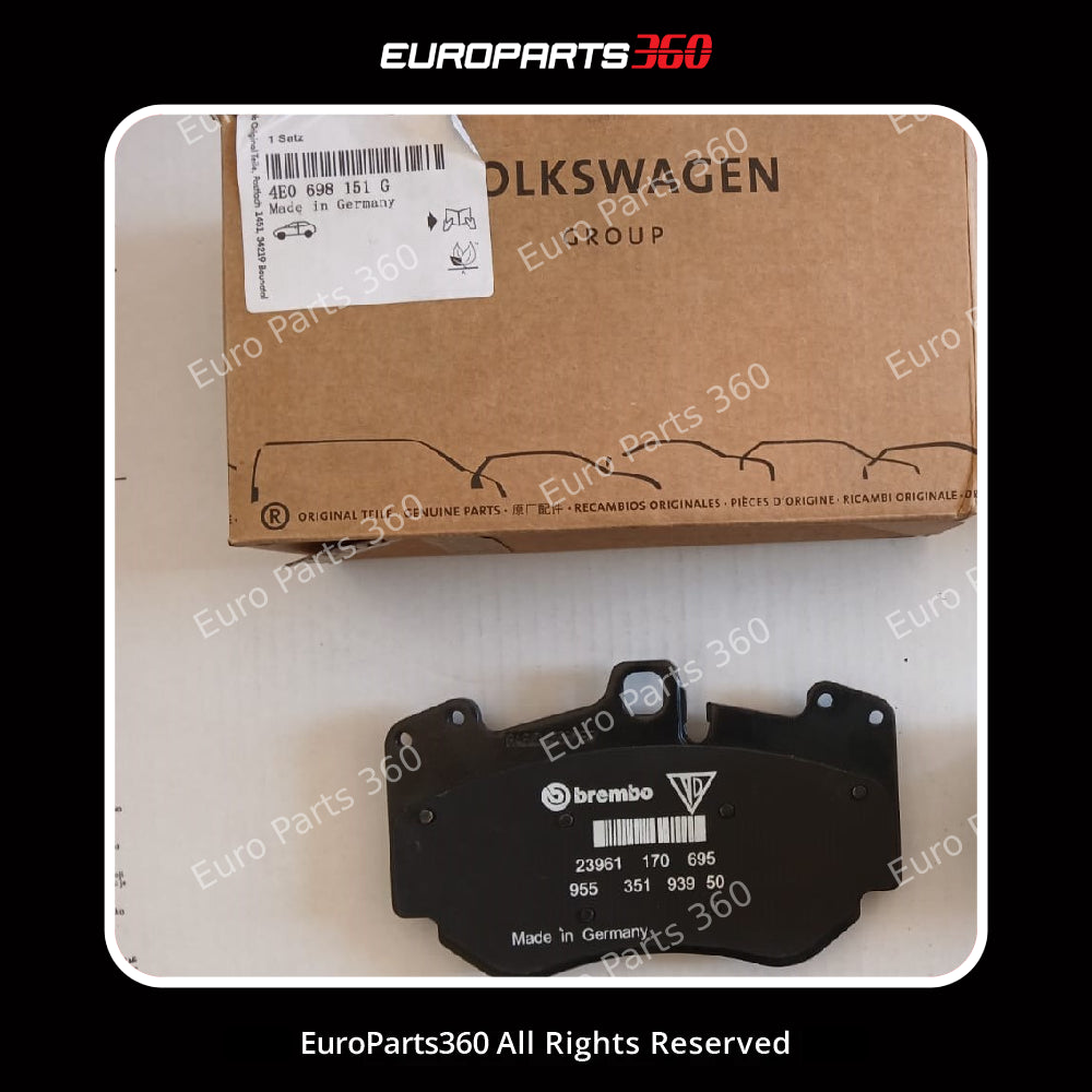 Audi R8 Front & Rear Brake Pads Set with Sensors 4E0698151G 4S0698451J 2007-15