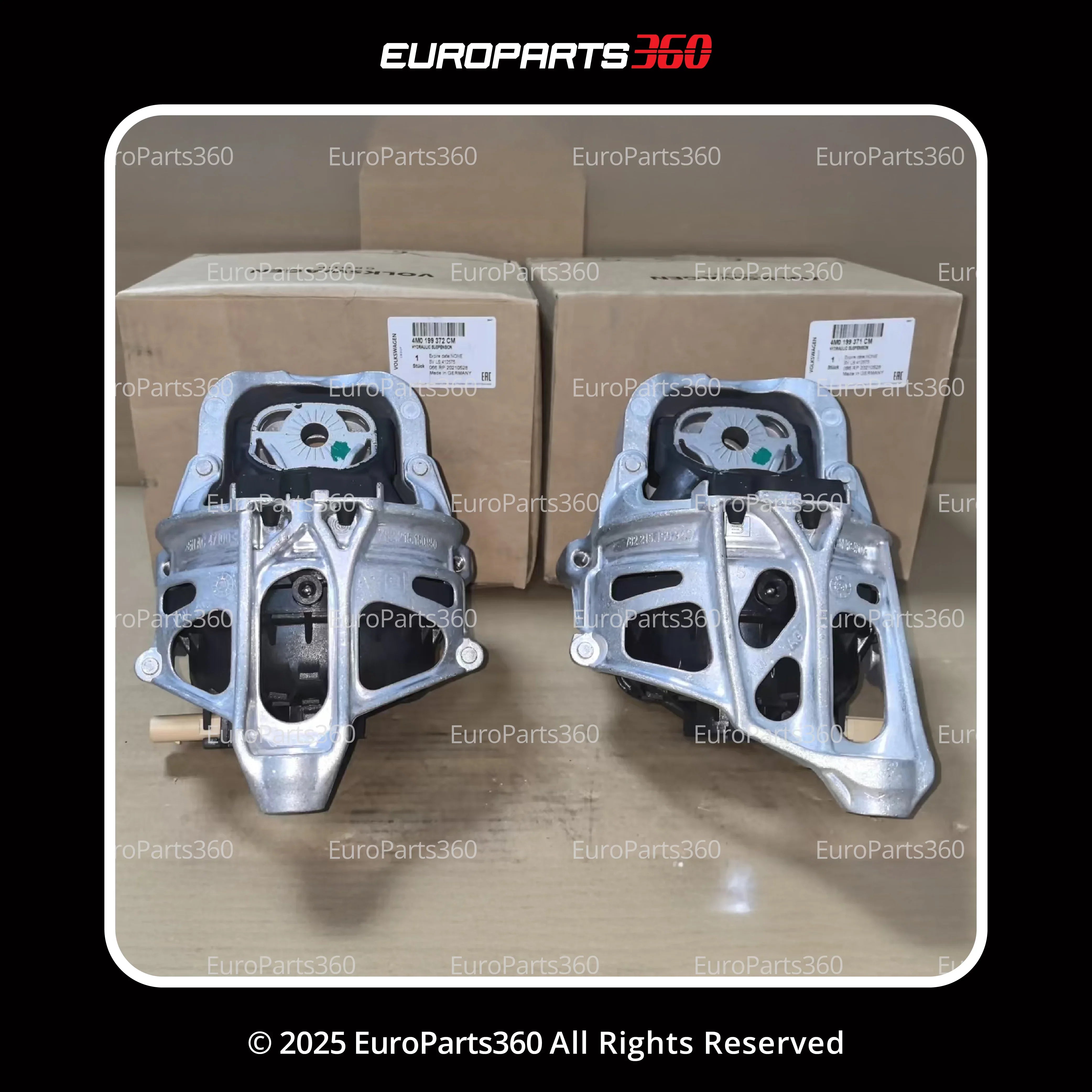 Audi S4 S5 S5 Sportback Sq5 Left and Right Engine Mount Set 4M0199371GM - Europarts360