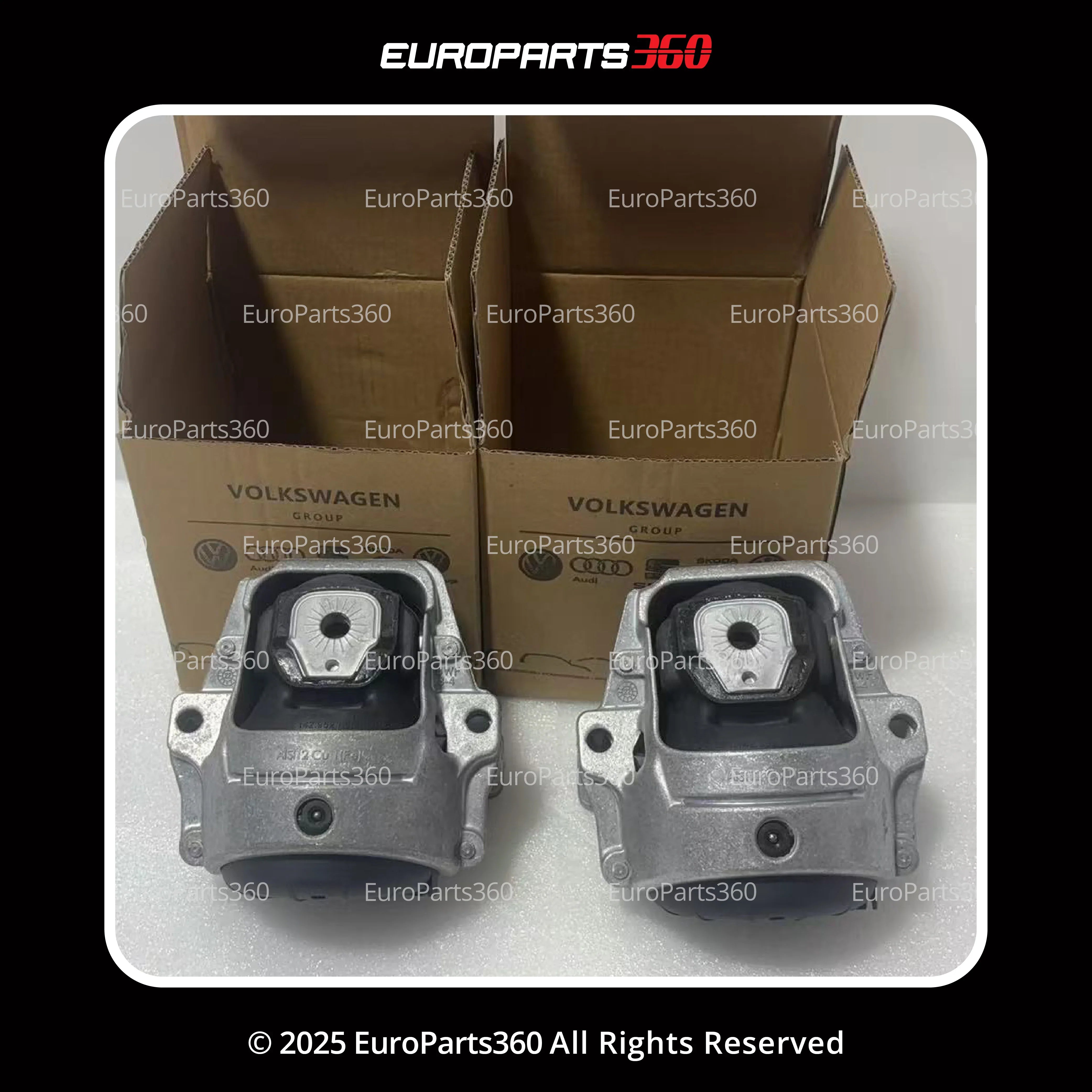 Audi S5 R8 Left and Right Engine Mount Set 8R0199381AG 8R0199381AL - Europarts360