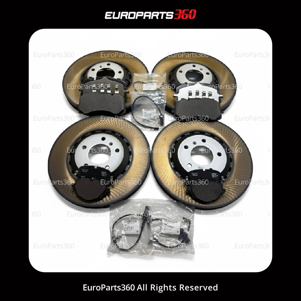 Bentley Bentayga Brake Disc + Pads Front Rear Sensors Set 4M0698151AK, 4M0615601K Genuine -OEM- Europarts360