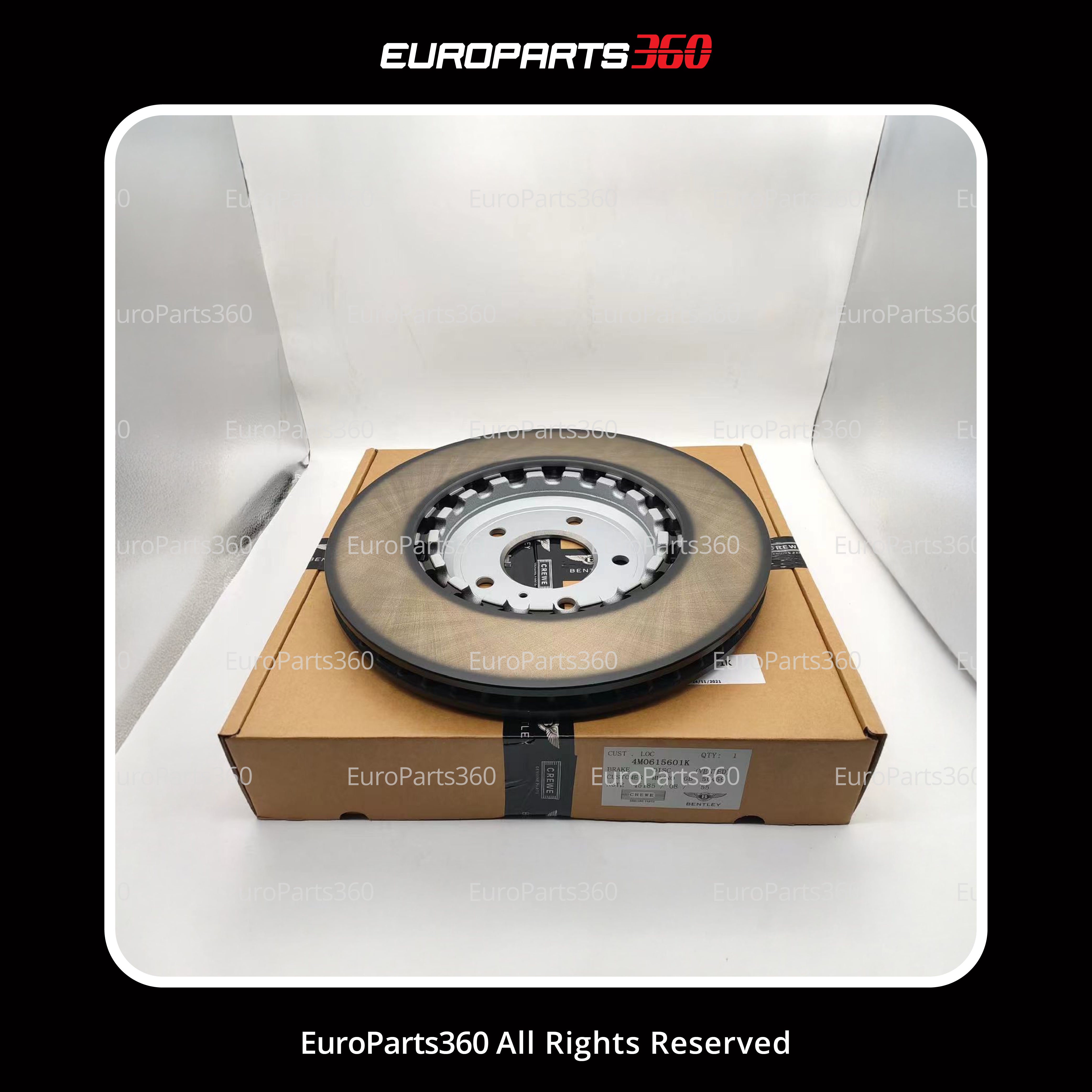 Bentley Bentayga Front and Rear Brake Pads and Rotors Kit With Brake Sensors - Europarts360