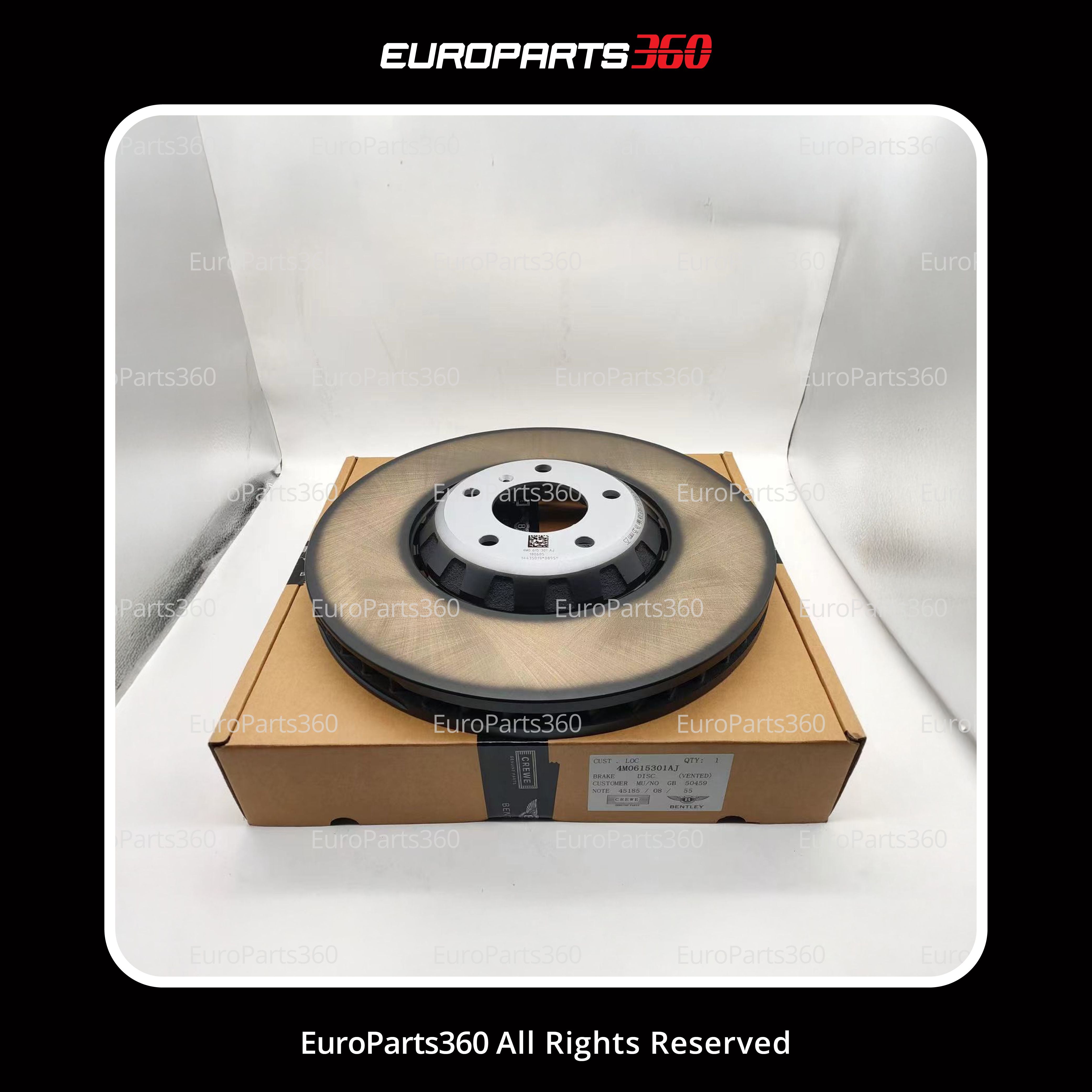 Bentley Bentayga Front and Rear Brake Rotors Set of Four 4m0615301aj 4m0615601k - Europarts360