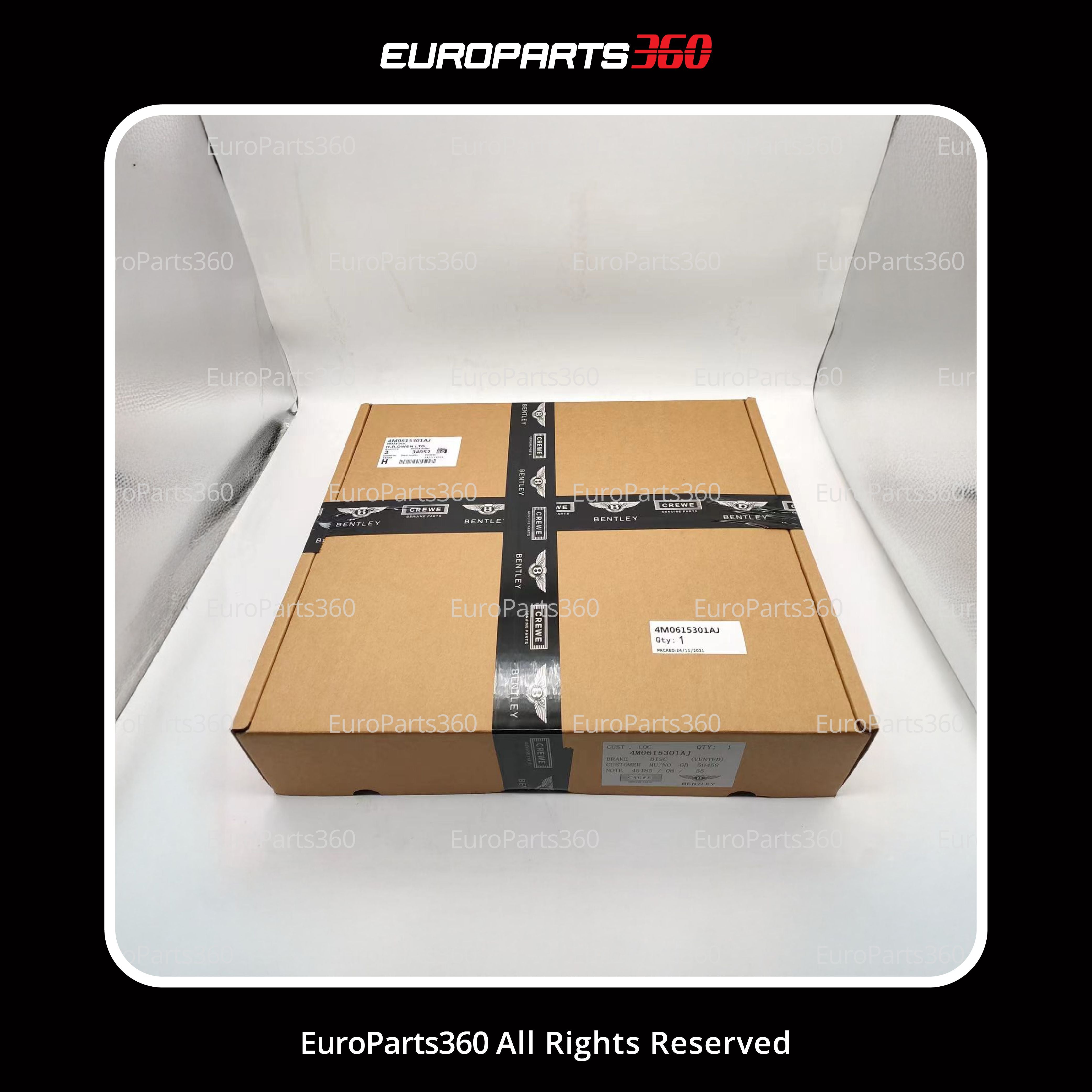 Bentley Bentayga Front and Rear Brake Rotors Set of Four 4m0615301aj 4m0615601k - Europarts360