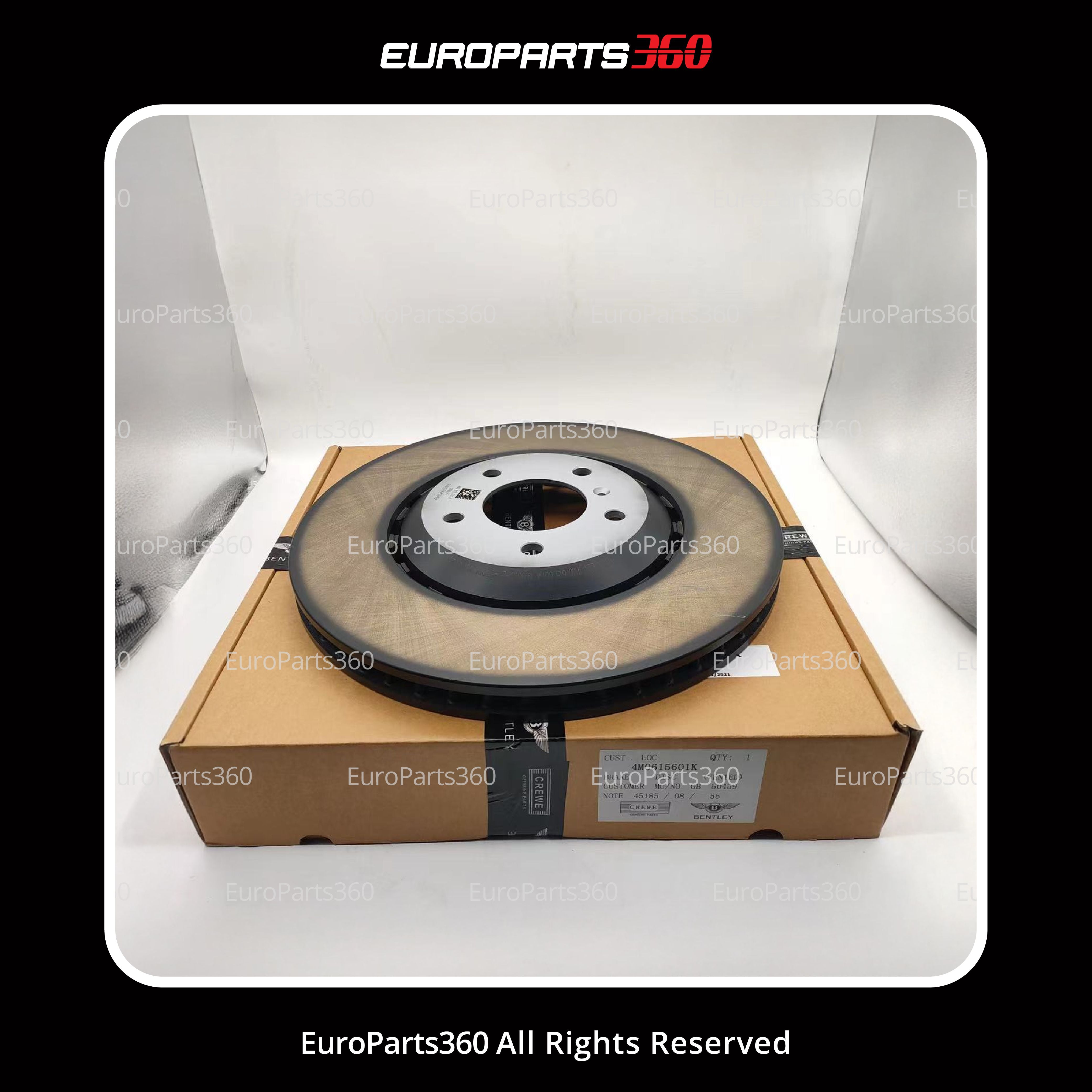 Bentley Bentayga Rear Brake Rotors Set of Two 4m0615601k - Europarts360