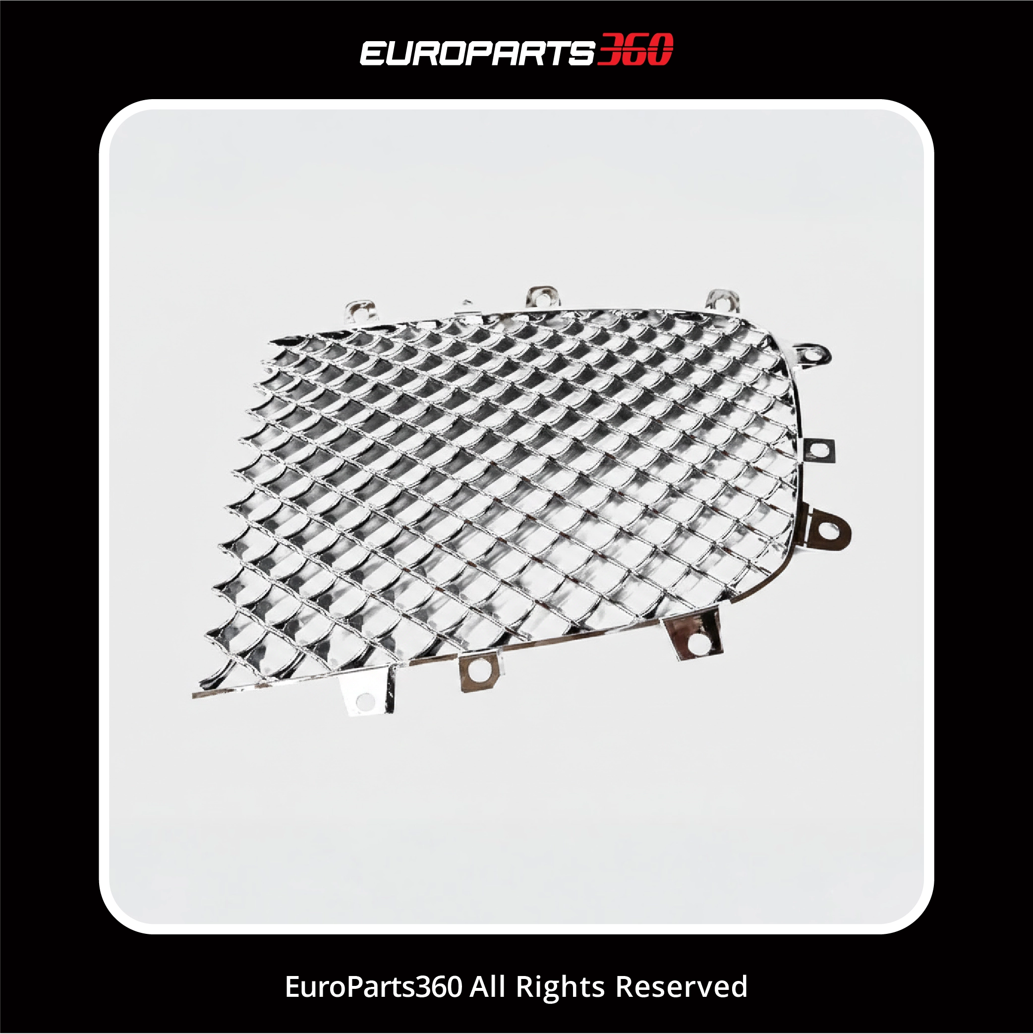 Bentley Continental GT/GTC/Flying Spur Left Main Grille Insert 3W0853683A, 3W0853683C (aftermarket) Europarts360