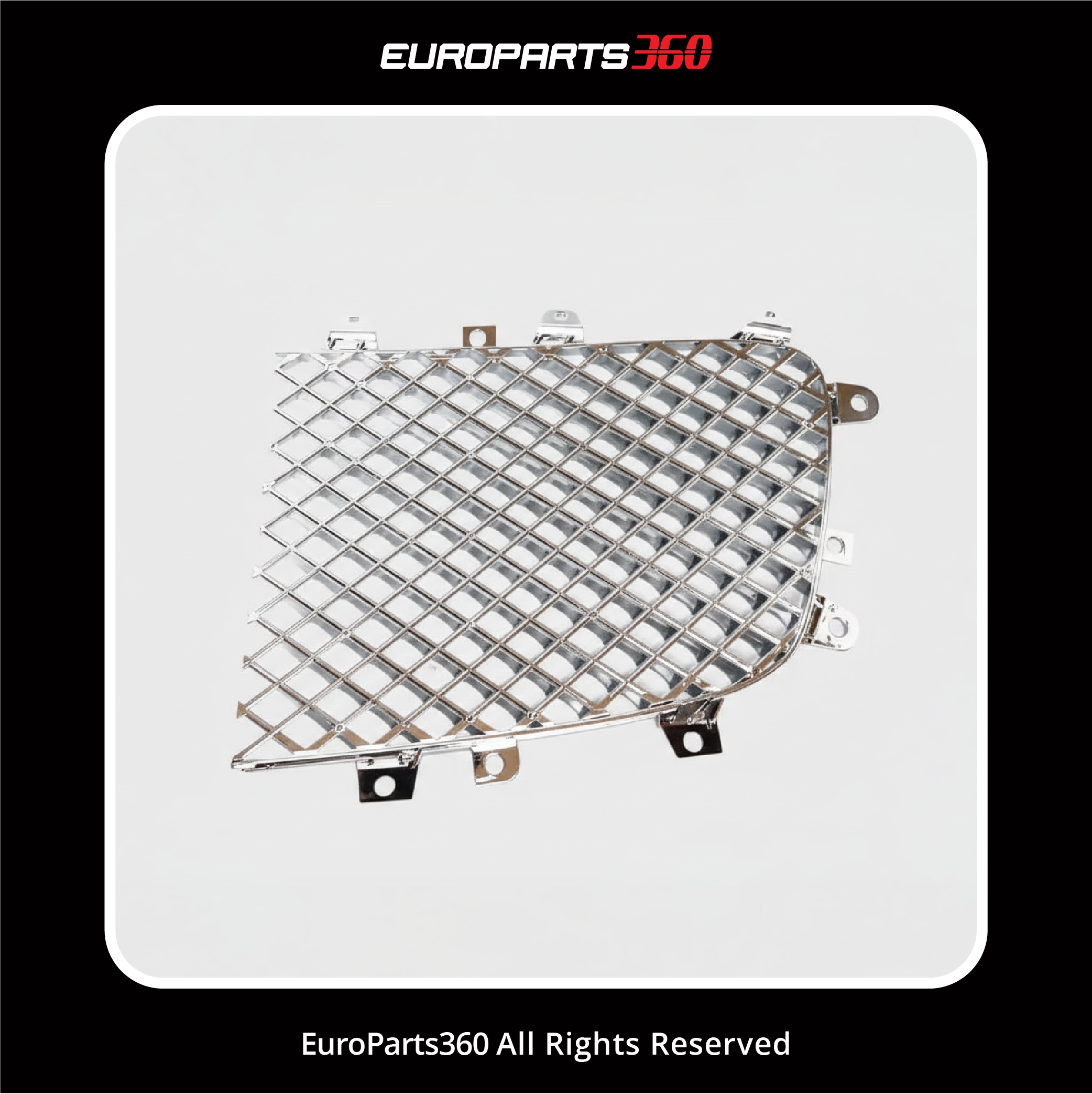 Bentley Continental GT/GTC/Flying Spur Left Main Grille Insert 3W0853683A, 3W0853683C (aftermarket) Europarts360
