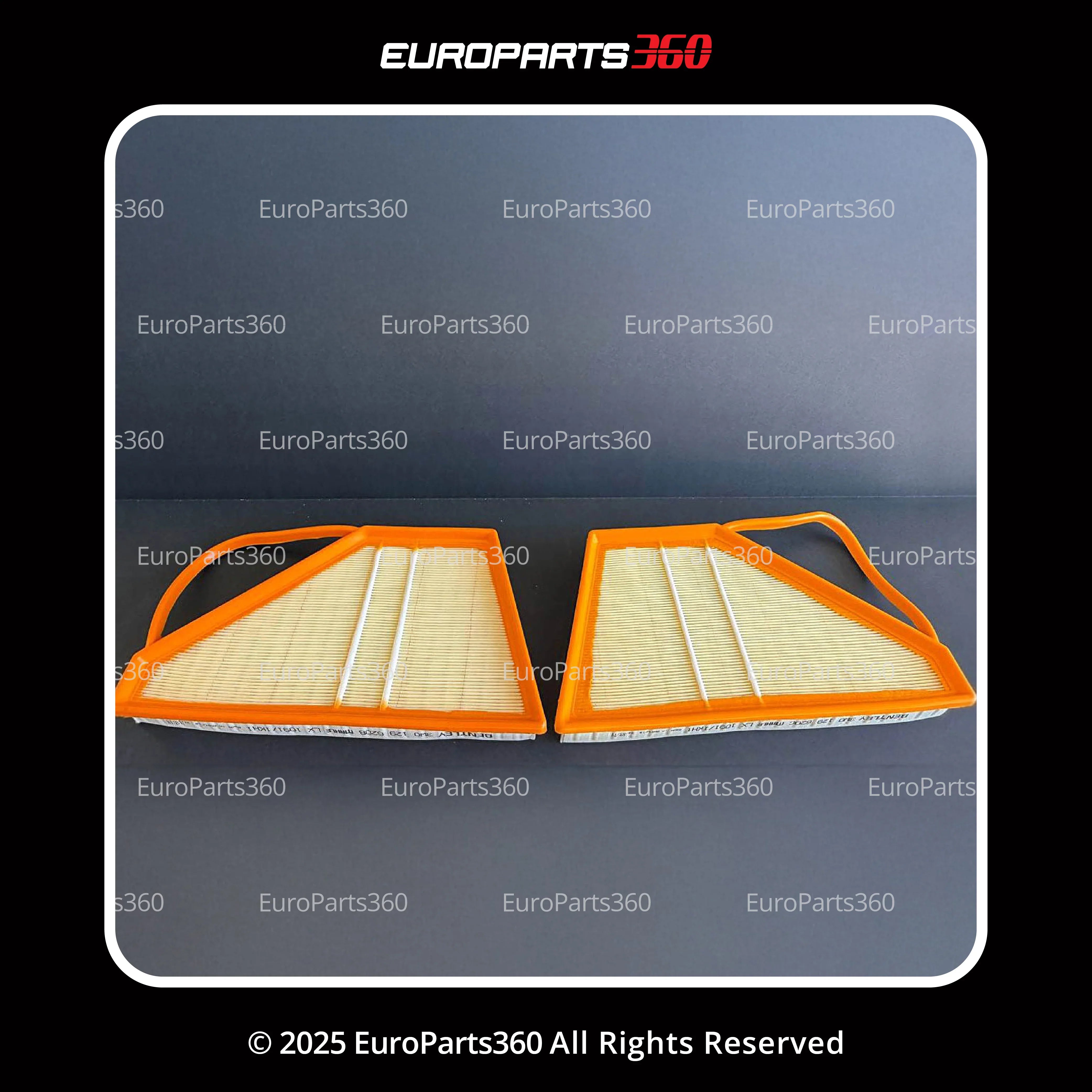 Bentley GT GTC Flying Spur Air Filter Set for W12 Engines 3W0129620B, 3W0129620C - Europarts360