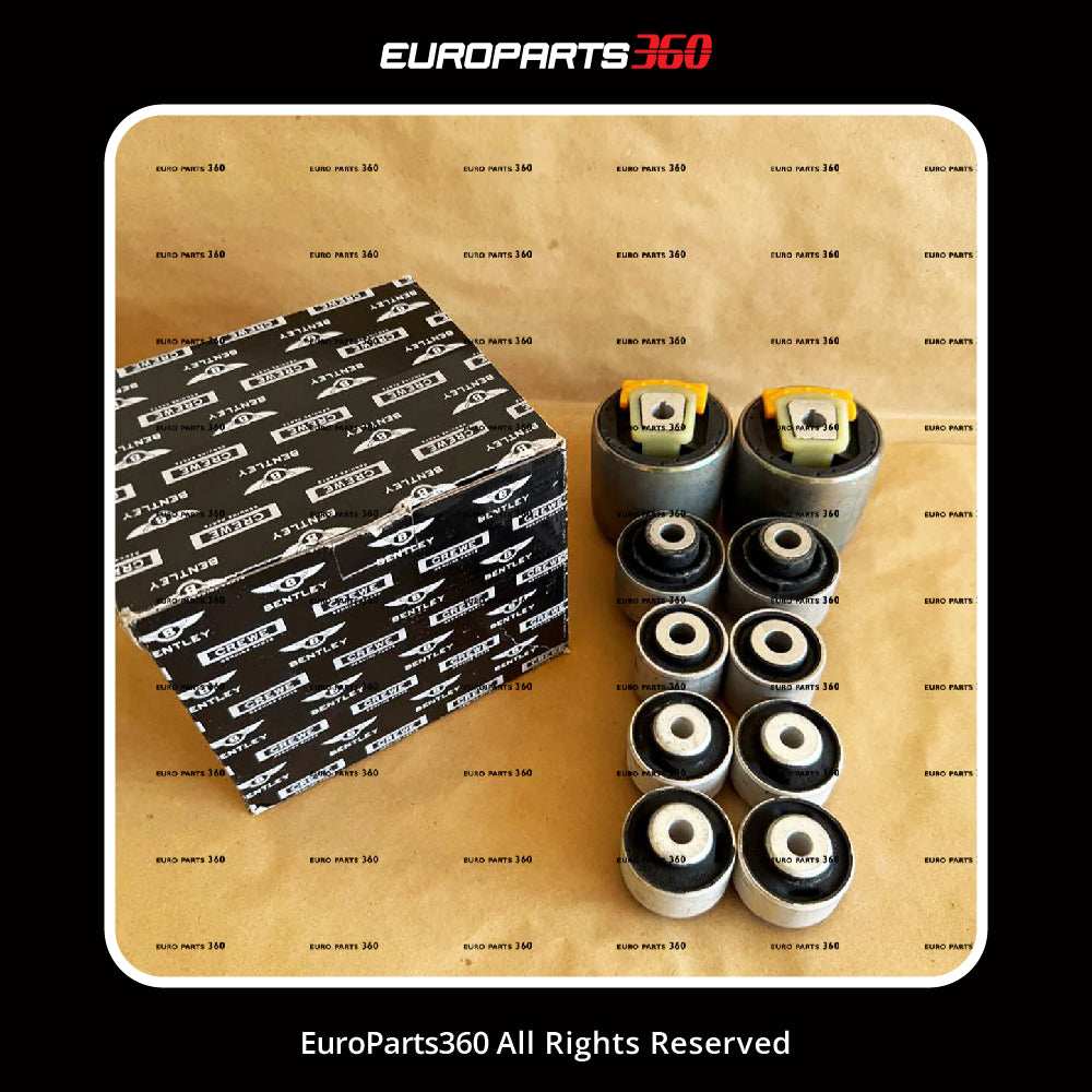 Bentley GT GTC Flying Spur Front Suspension Control Arms Bush Kit 3W0407505, 3W0407151 - Europarts360