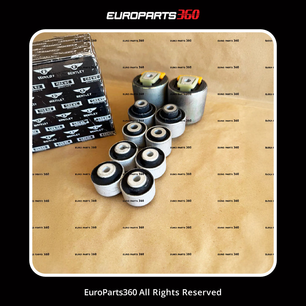 Bentley GT GTC Flying Spur Front Suspension Control Arms Bush Kit 3W0407505, 3W0407151 - Europarts360
