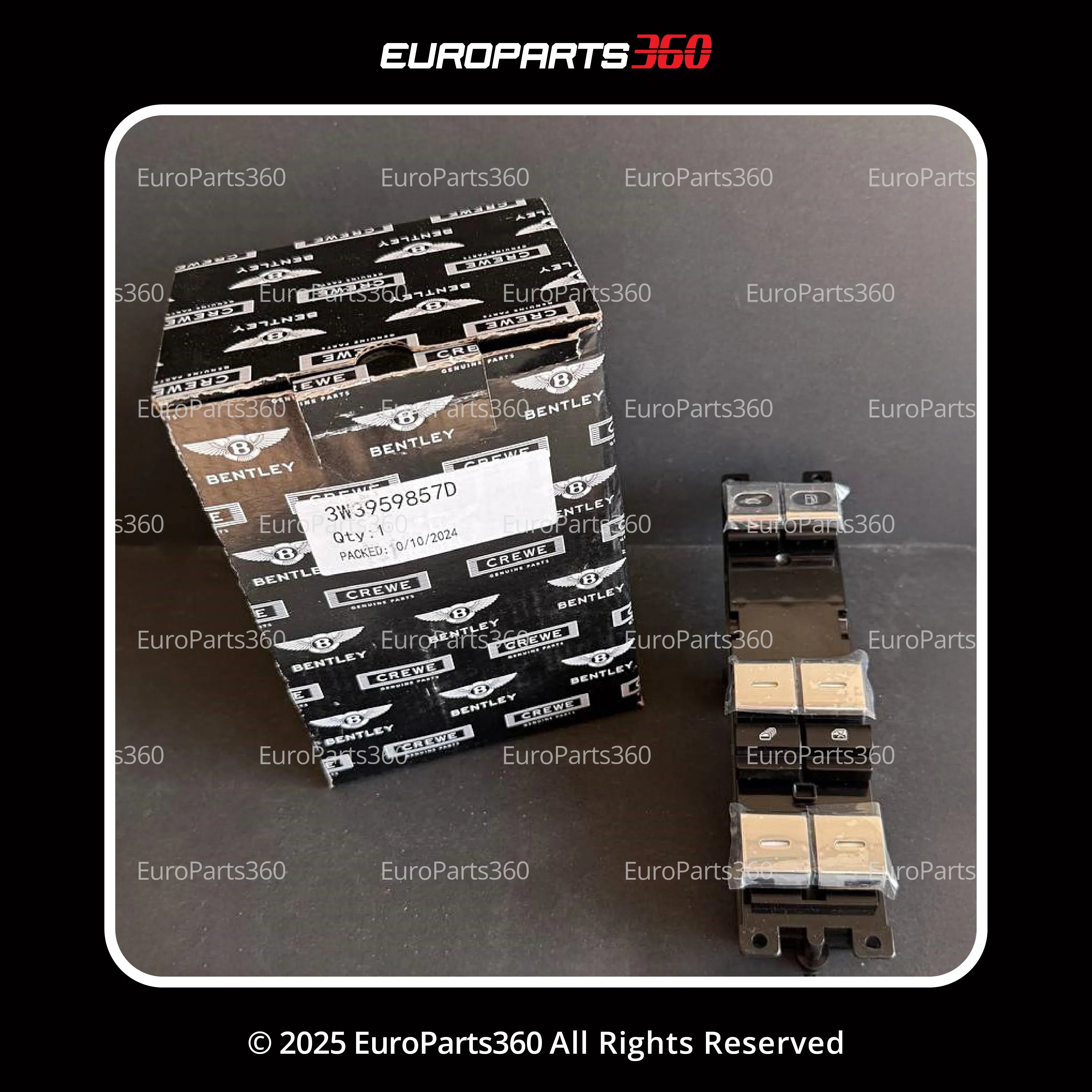 Bentley GT GTC Flying Spur Master Window Switch 3W3959857D - Europarts360