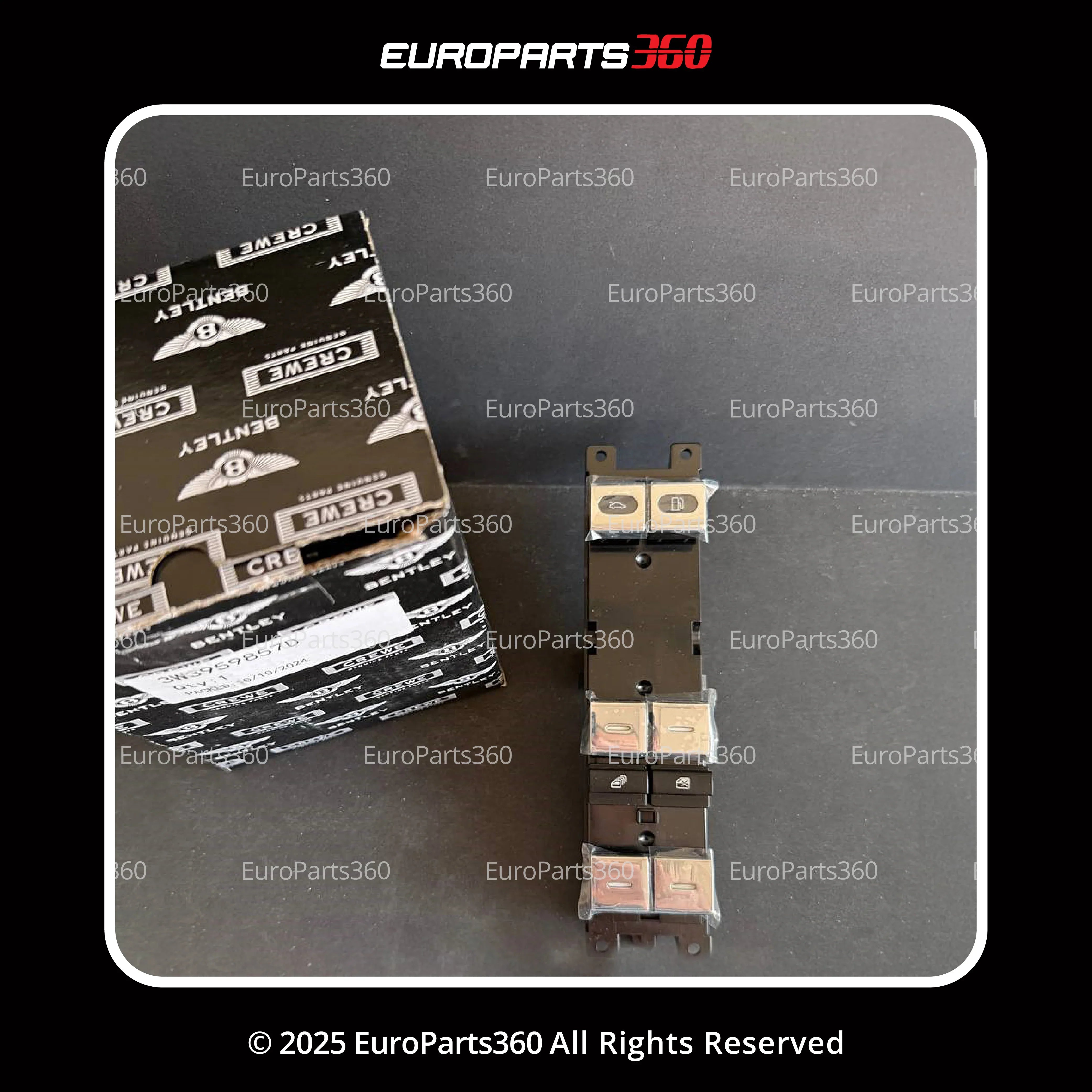 Bentley GT GTC Flying Spur Master Window Switch 3W3959857D - Europarts360