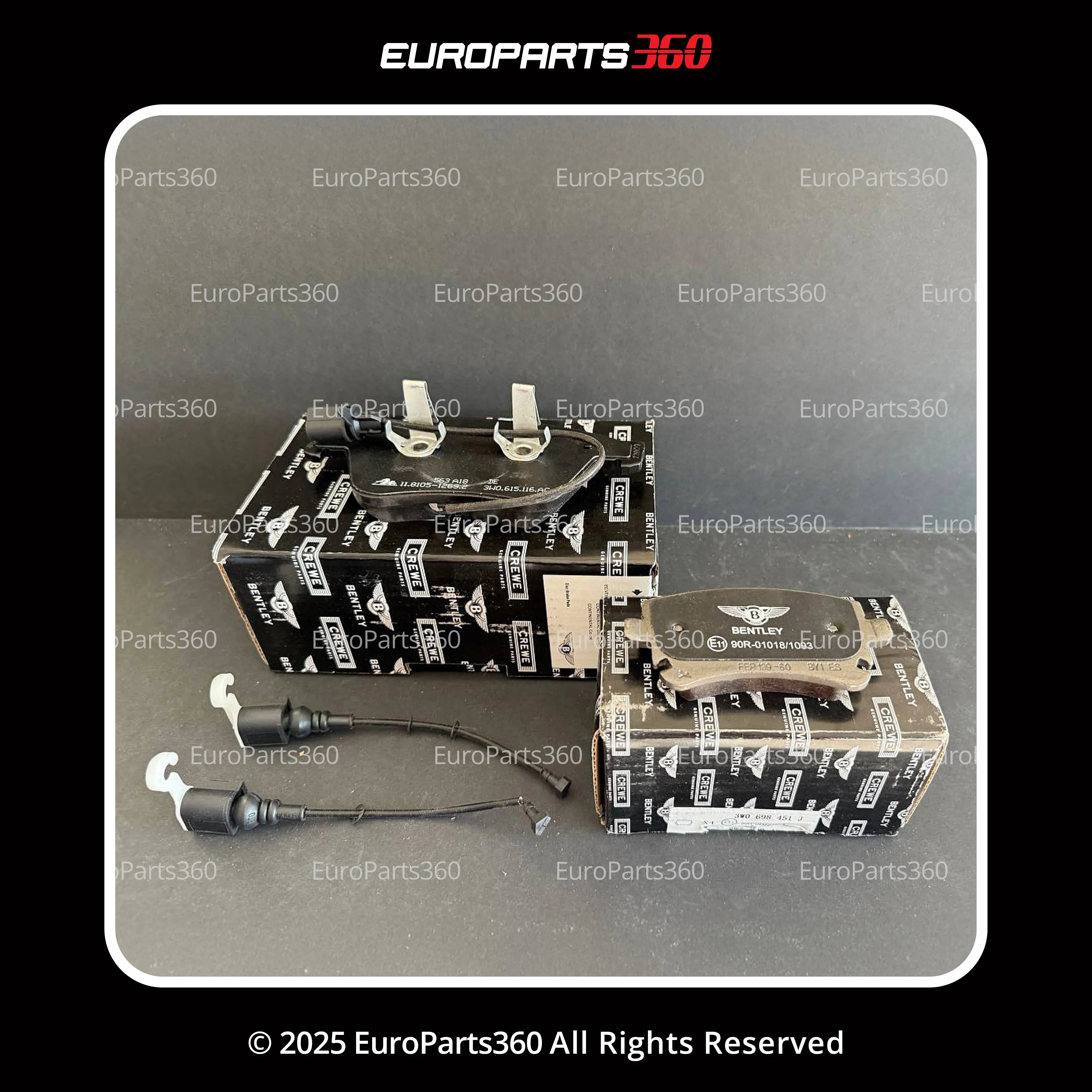 Bentley Gt Gtc Flying Spur Front and Rear Brake Pads Set 3W0698151AA - Europarts360