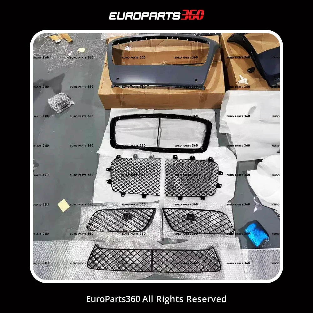 Bentley Gt Gtc Radiator Grille Set With Bumper Grills 2012 to 2016 - Aftermarket - Europarts360