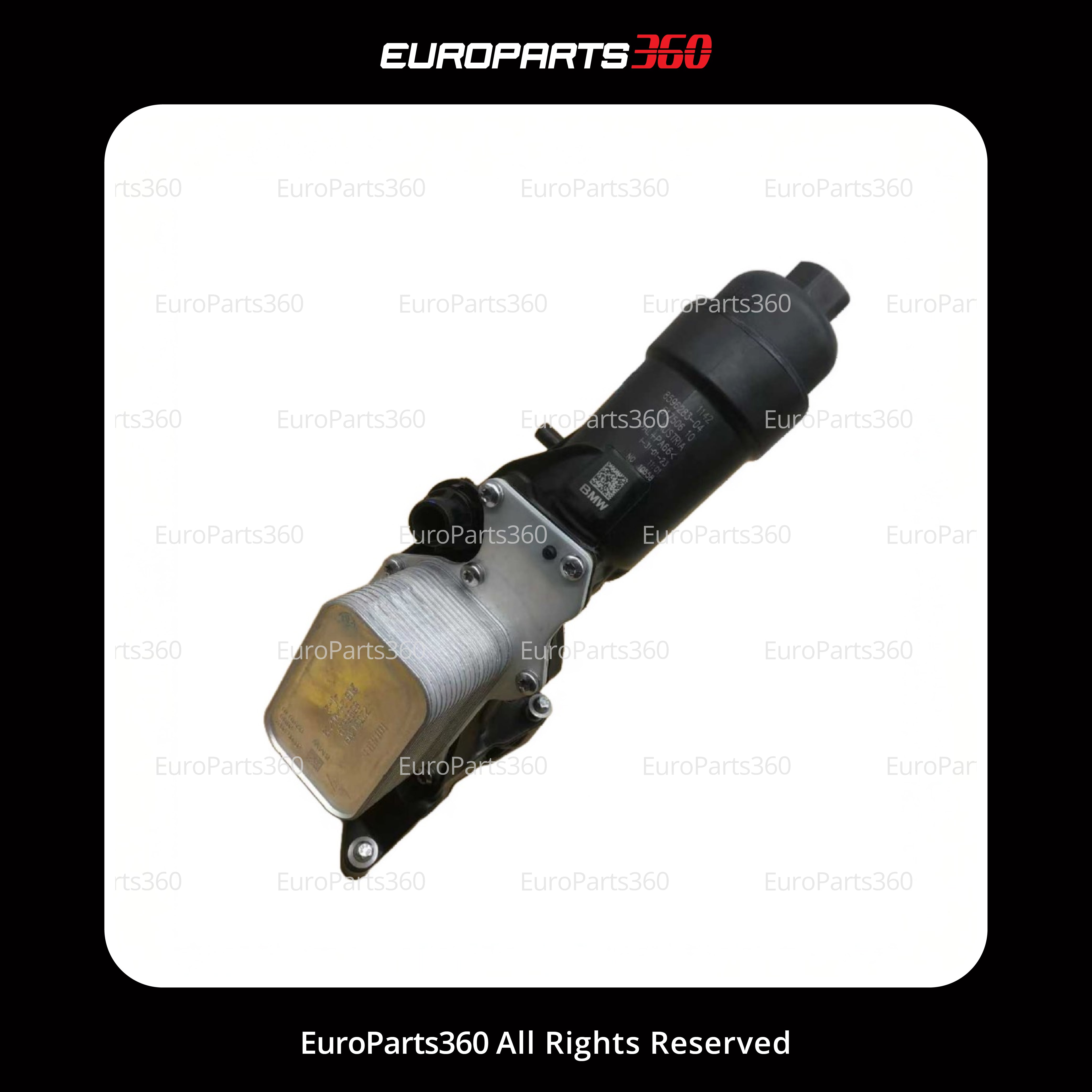 Bmw 1 3 5 X3 X4 X5 Series Engine Oil Cooler With Oil Filter Housing 11428596283 - Europarts360