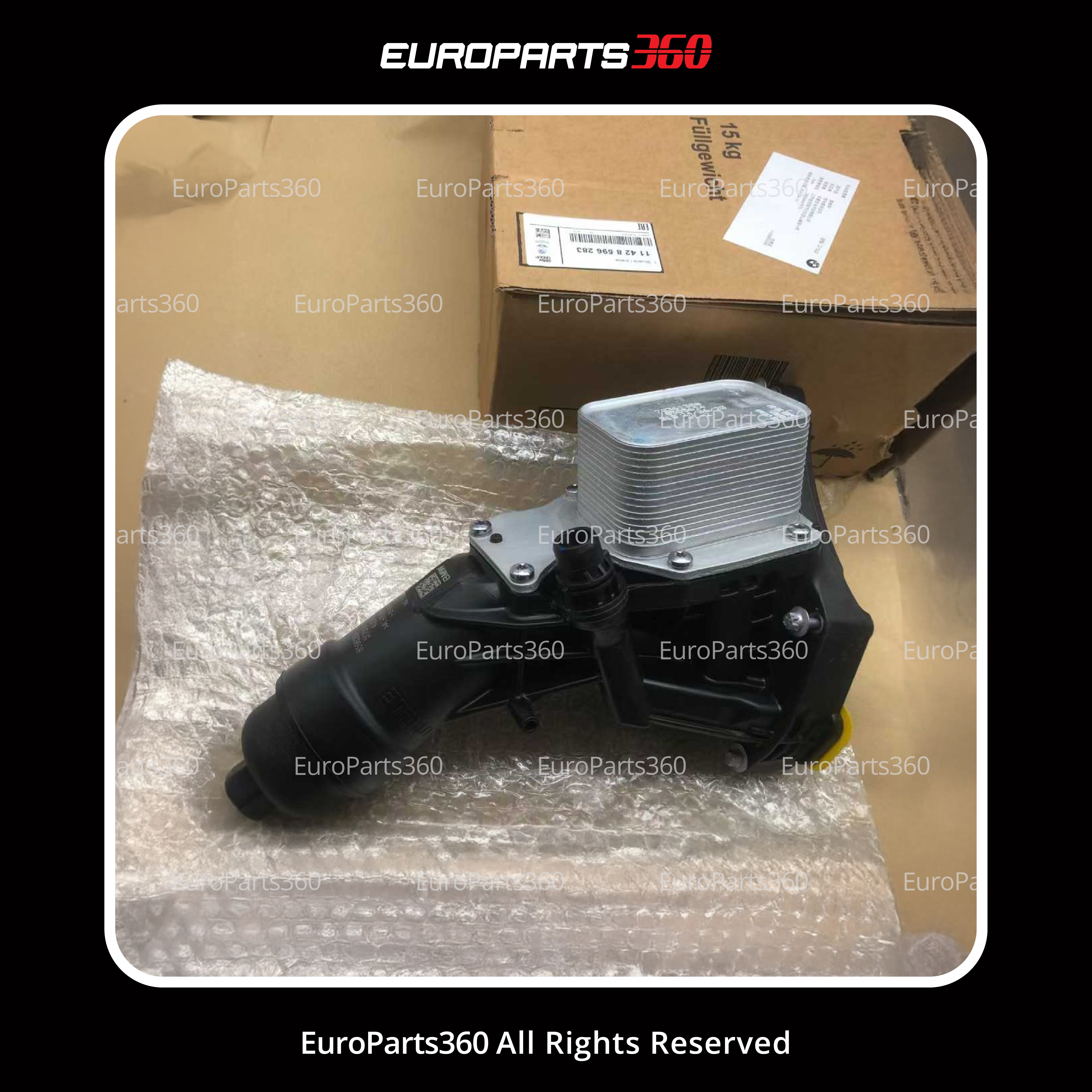 Bmw 1 3 5 X3 X4 X5 Series Engine Oil Cooler With Oil Filter Housing 11428596283 - Europarts360