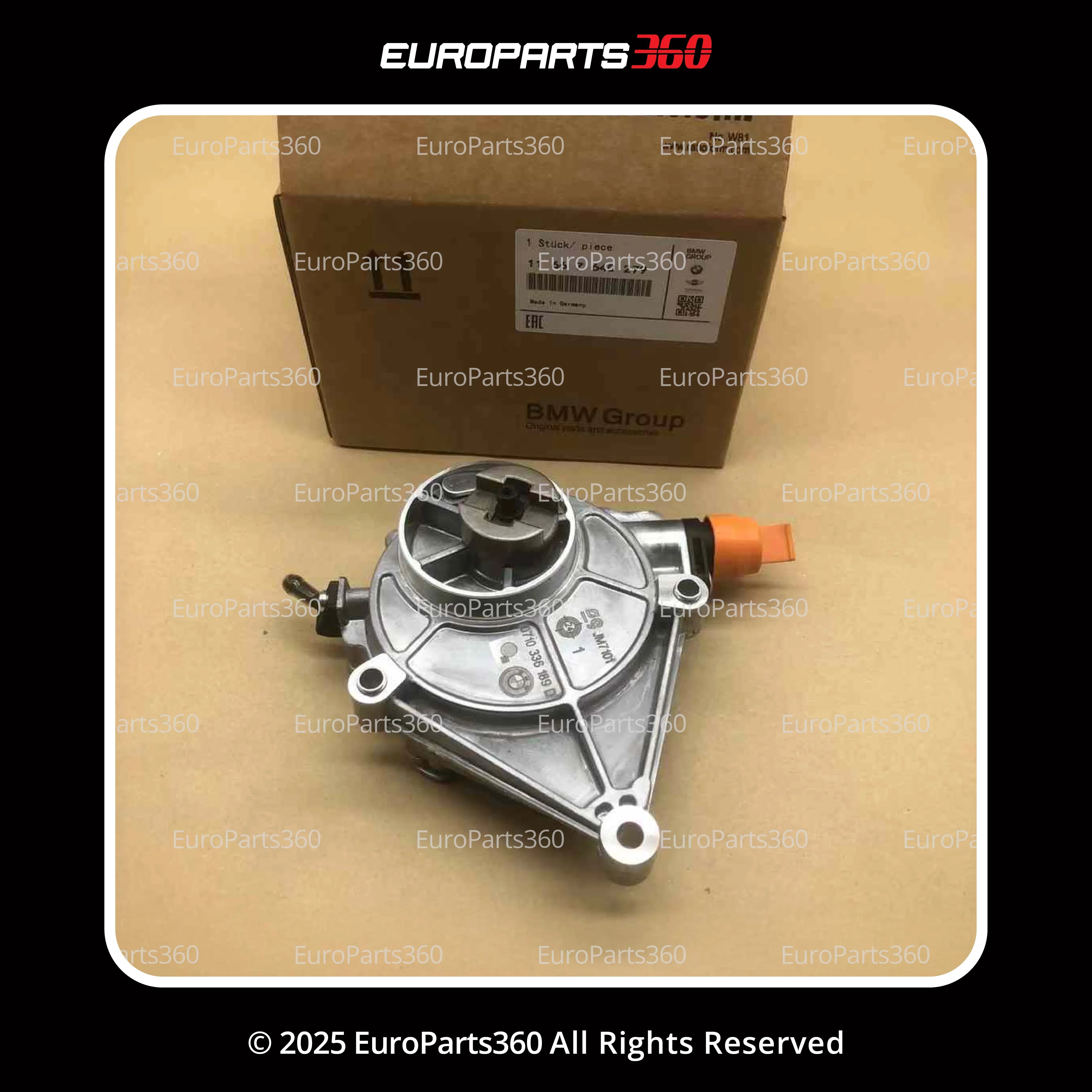 Bmw F20 F21 F22 F30 F31 F10 F10 Lci F11 F11 Lci E84 F25 F26 E89 Vacuum Pump 11667640279 - Europarts360