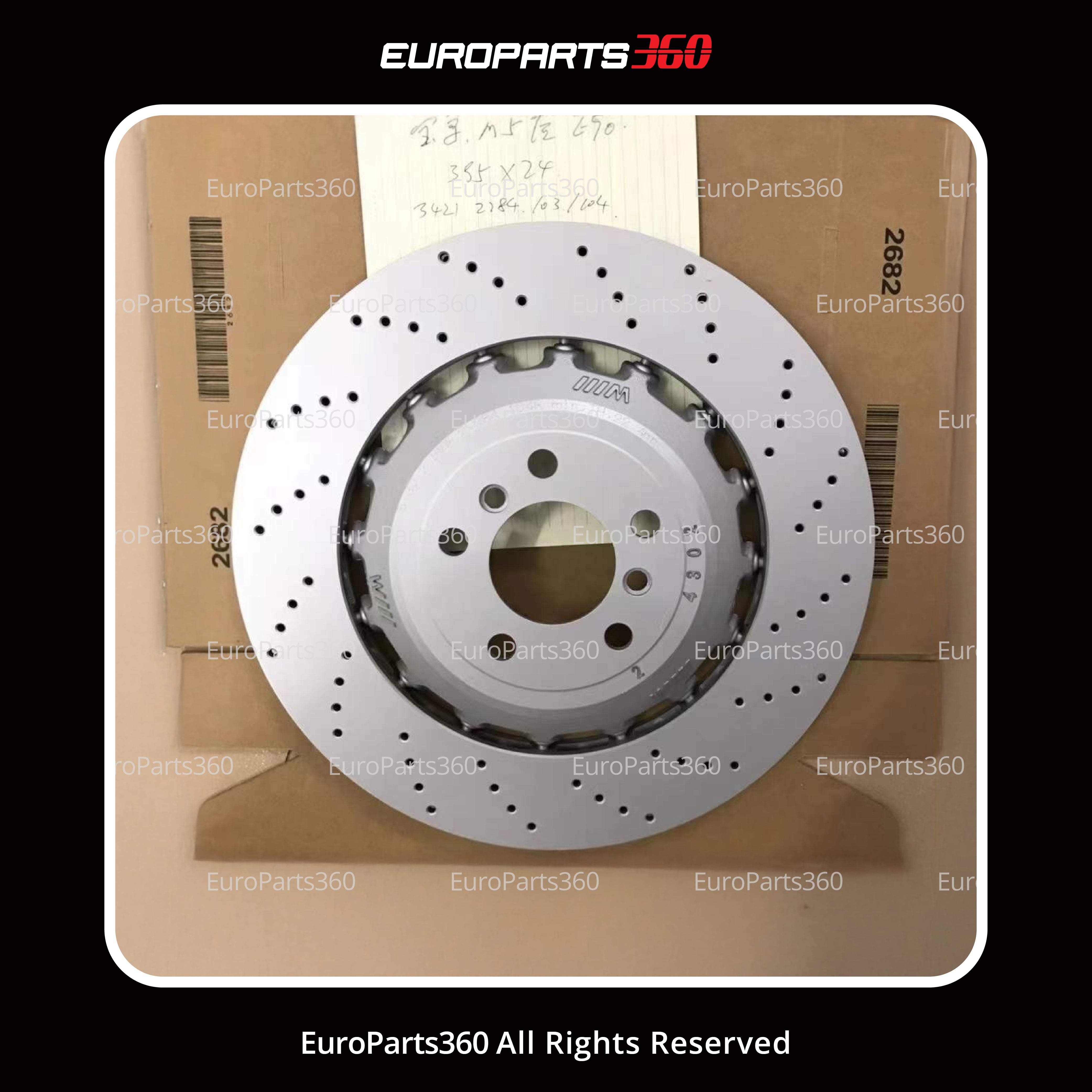 Bmw M5 M6 M6 Gran Coupe Rear Brake Discs Rotors Set of Left and Right 34212284103 - Europarts360