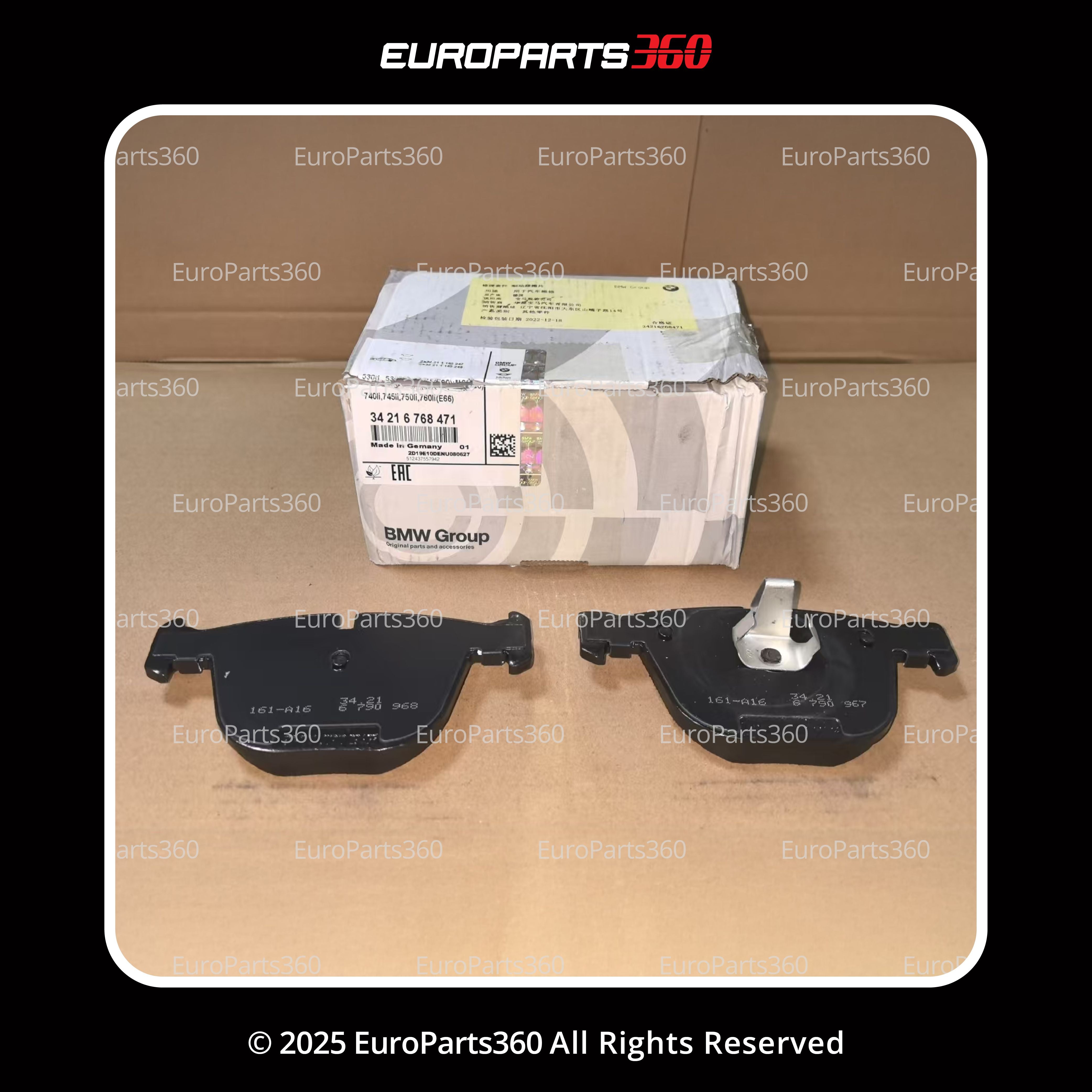 Bmw X5 M X6 M Rear Brake Pads 34216794879 2014-2019 - Europarts360