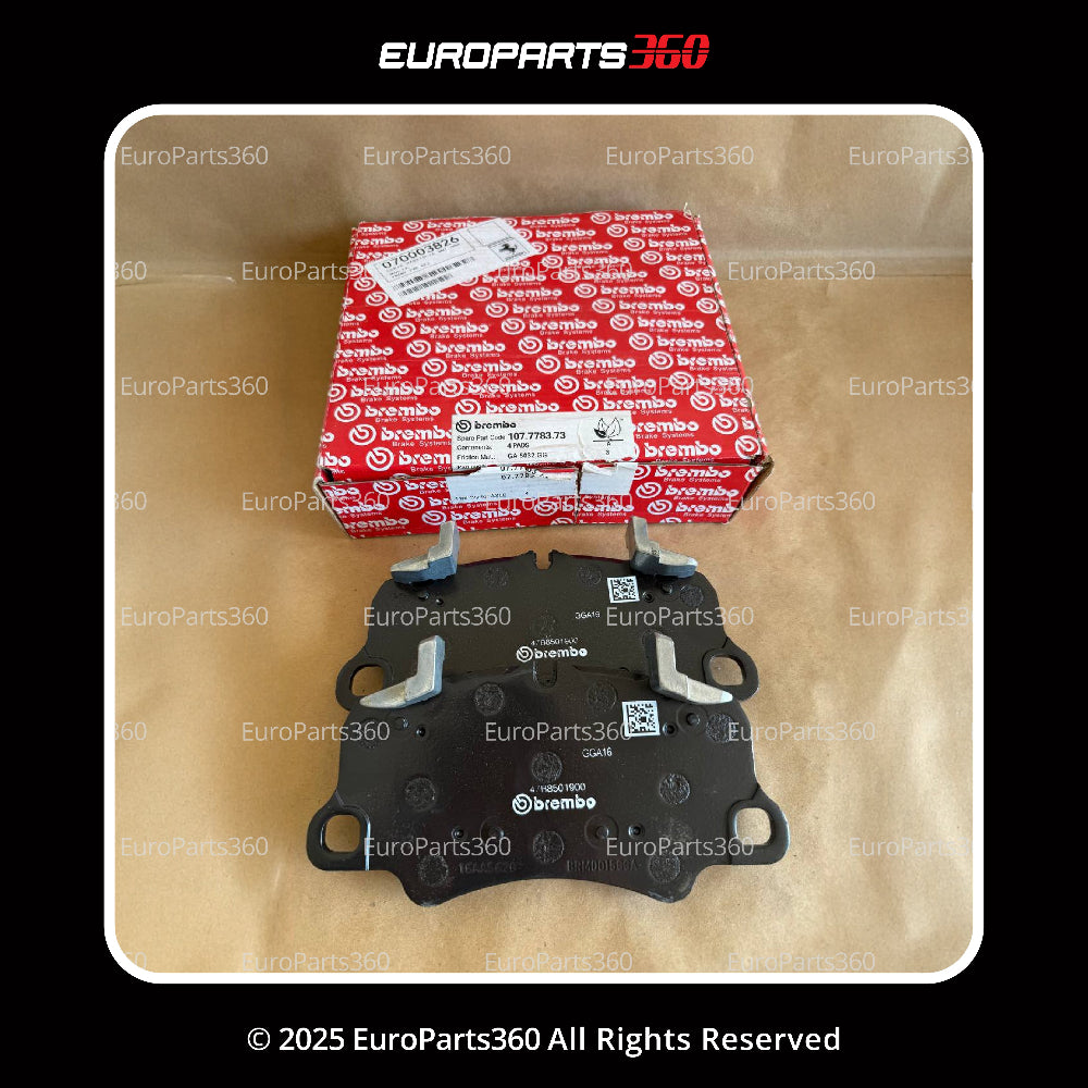 FERRARI F8 488 GTB PISTA SPIDER FRONT BRAKE PADS SET WITH SENSORS 70003826 - Europarts360