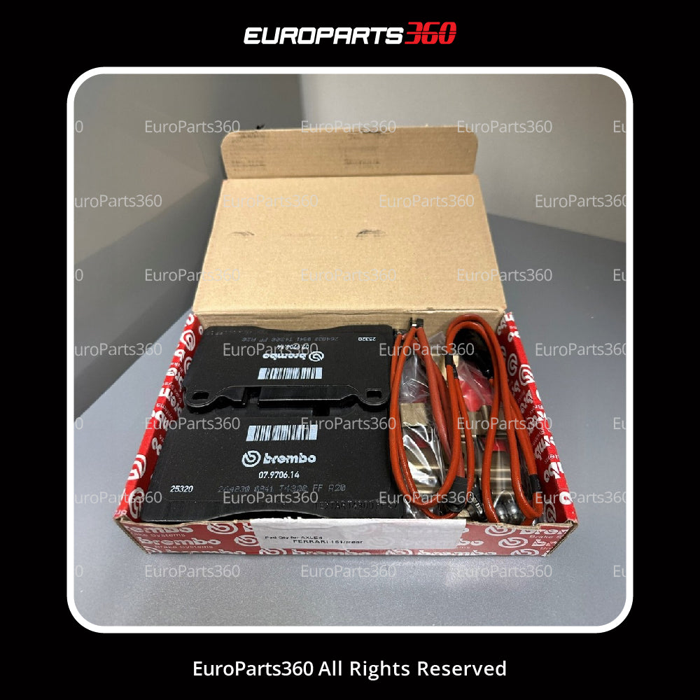 Ferrari Portofino Roma Rear Brake Pads Kit With Sensors 70004286 Genuine -OEM- Europarts360