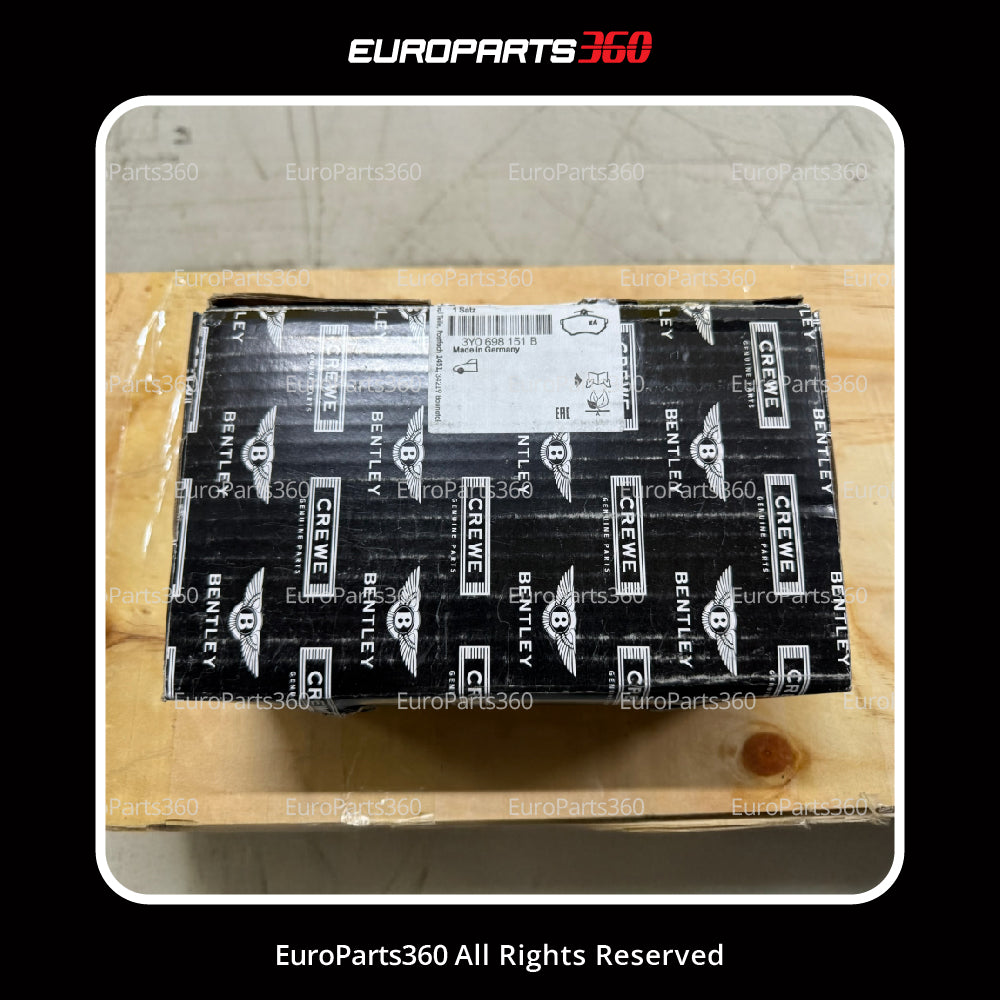 Genuine Bentley Mulsanne Front Brake Pad Set with sensor 3Y0698151B Genuine -OEM- Europarts360