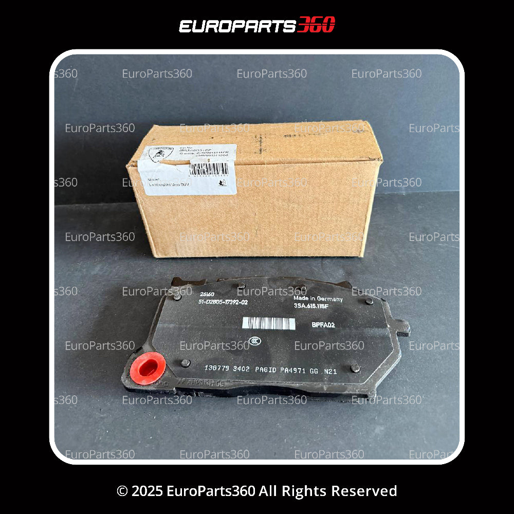 LAMBORGHINI URUS FRONT BRAKE PADS SET WITH SENSORS 4M0698151BP - Europarts360