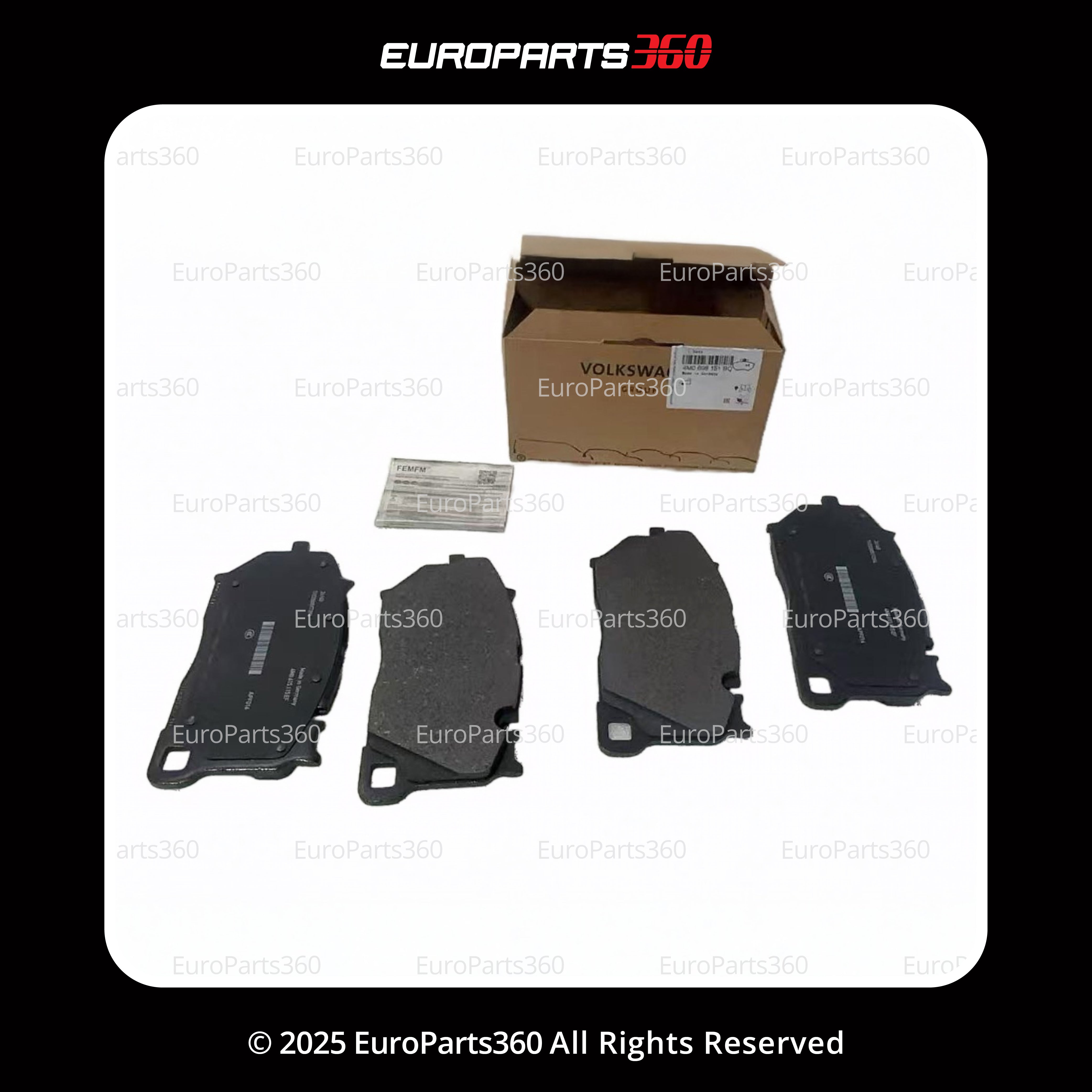 LAMBORGHINI URUS FRONT BRAKE PADS SET WITH SENSORS 4M0698151BQ 2021-2024 - Europarts360