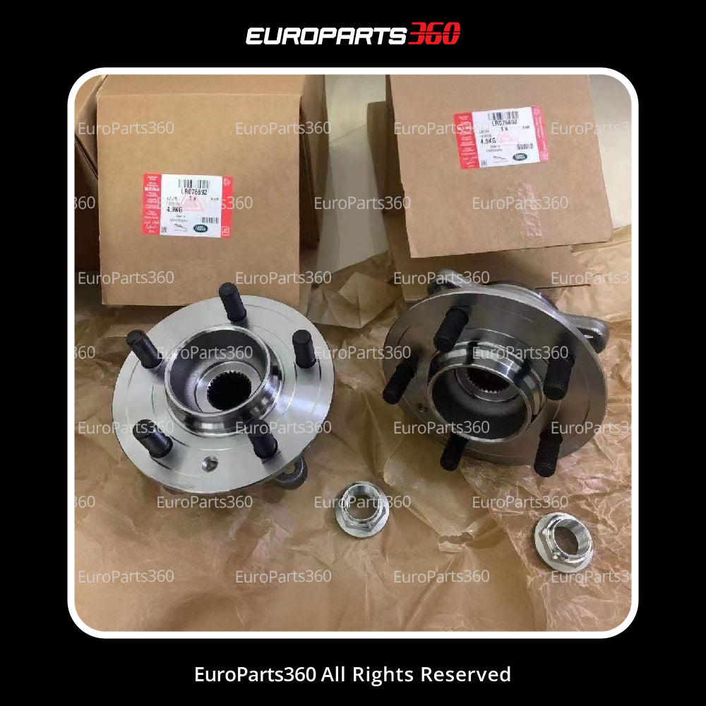 Land Rover Range Rover Front Wheel Hub Bearing Left and Right Set LR076692 - Europarts360