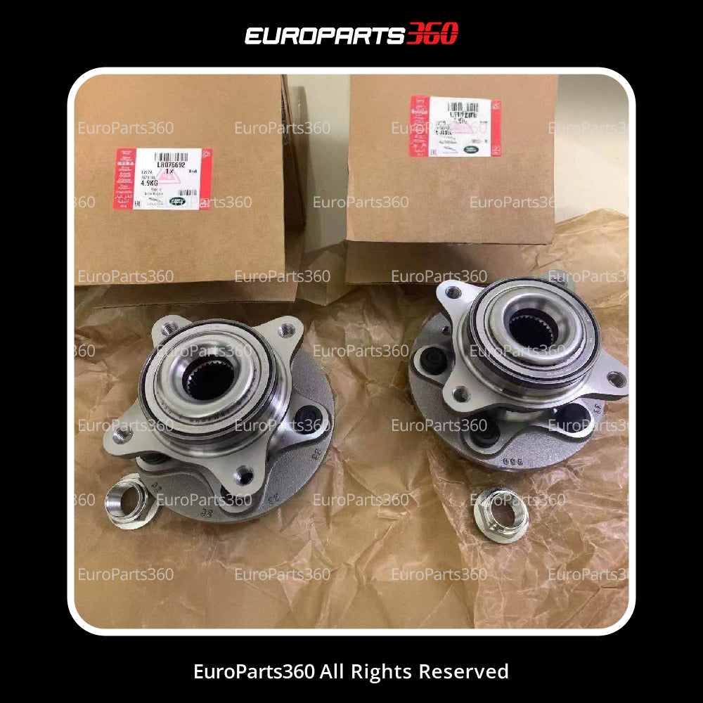 Land Rover Range Rover Front Wheel Hub Bearing Left and Right Set LR076692 - Europarts360
