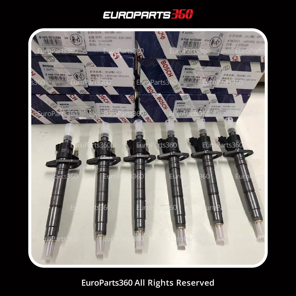 Land Rover 3.0L TDV6 / SDV6 OEM Bosch Fuel Injector 0445116064 09-22 Europarts360