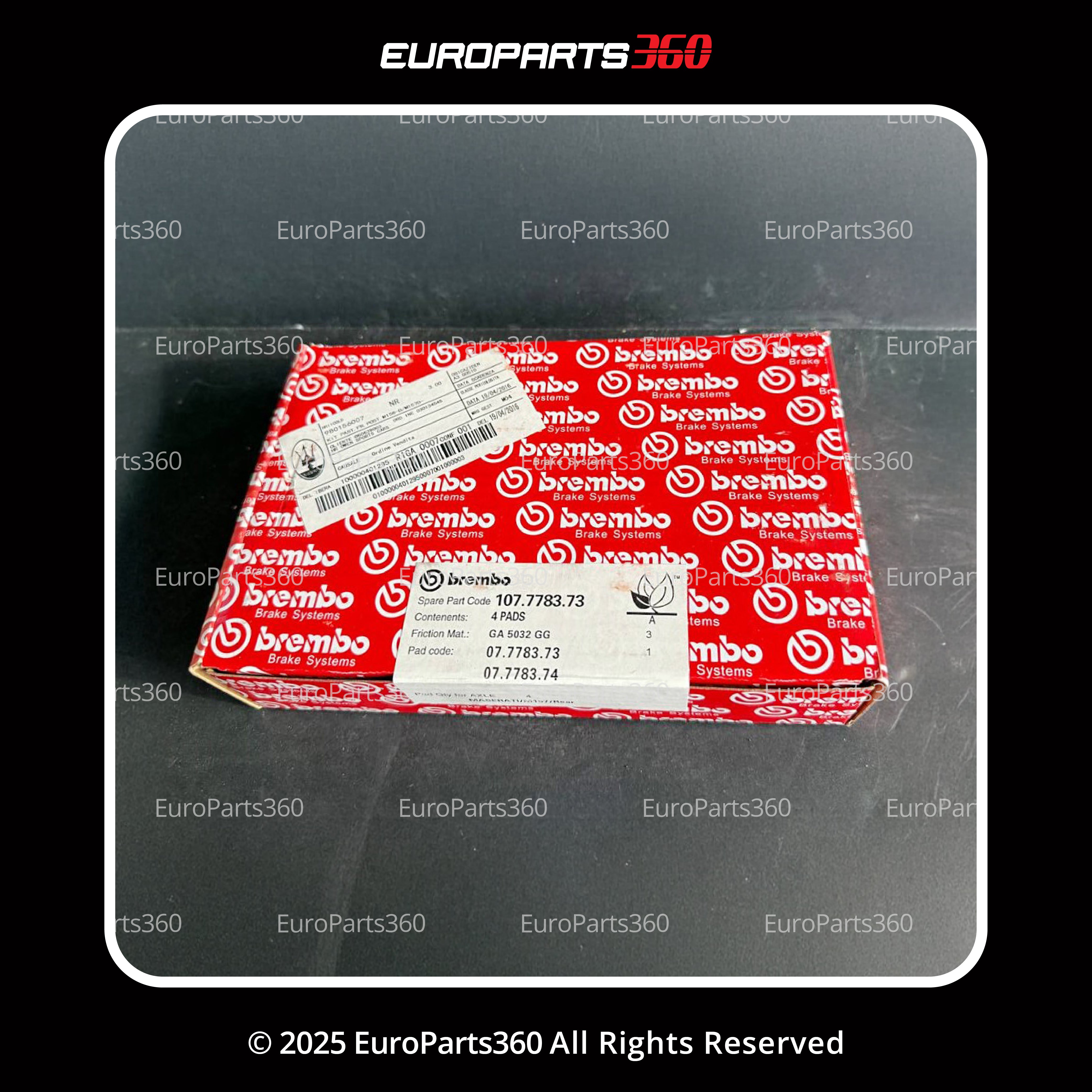 MASERATI GHIBLI QUATTROPORTE FRONT AND REAR BRAKE PADS SET WITH SENSORS 980156007 980156013 - Europarts360