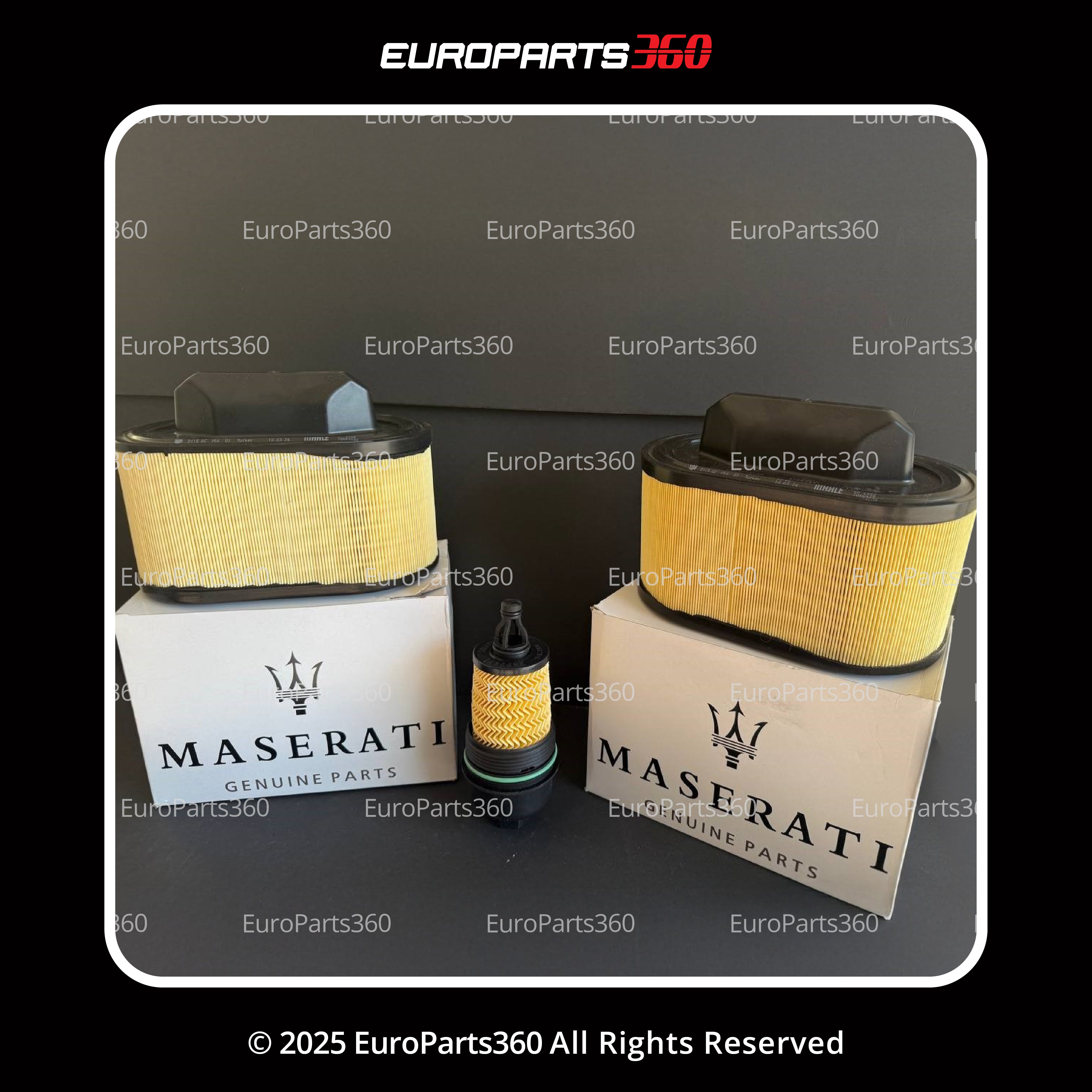 MASERATI GHIBLI QUATTROPORTE LEVANTE ENGINE OIL FILTER AND AIR FILTER SET 670001545 - Europarts360