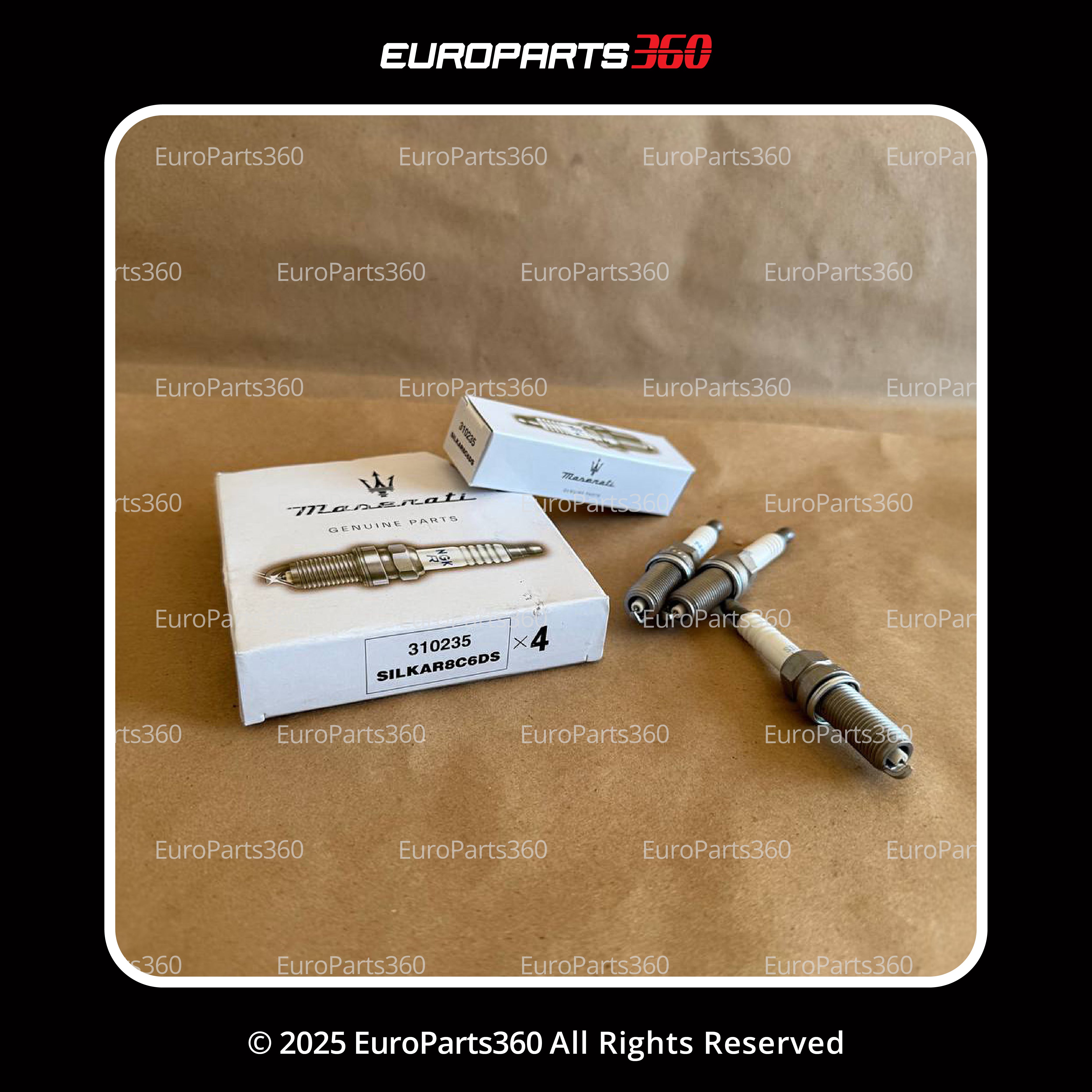 MASERATI GHIBLI QUATTROPORTE LEVANTE SPARK PLUGS SET FOR V6 ENGINE 000310235 - Europarts360