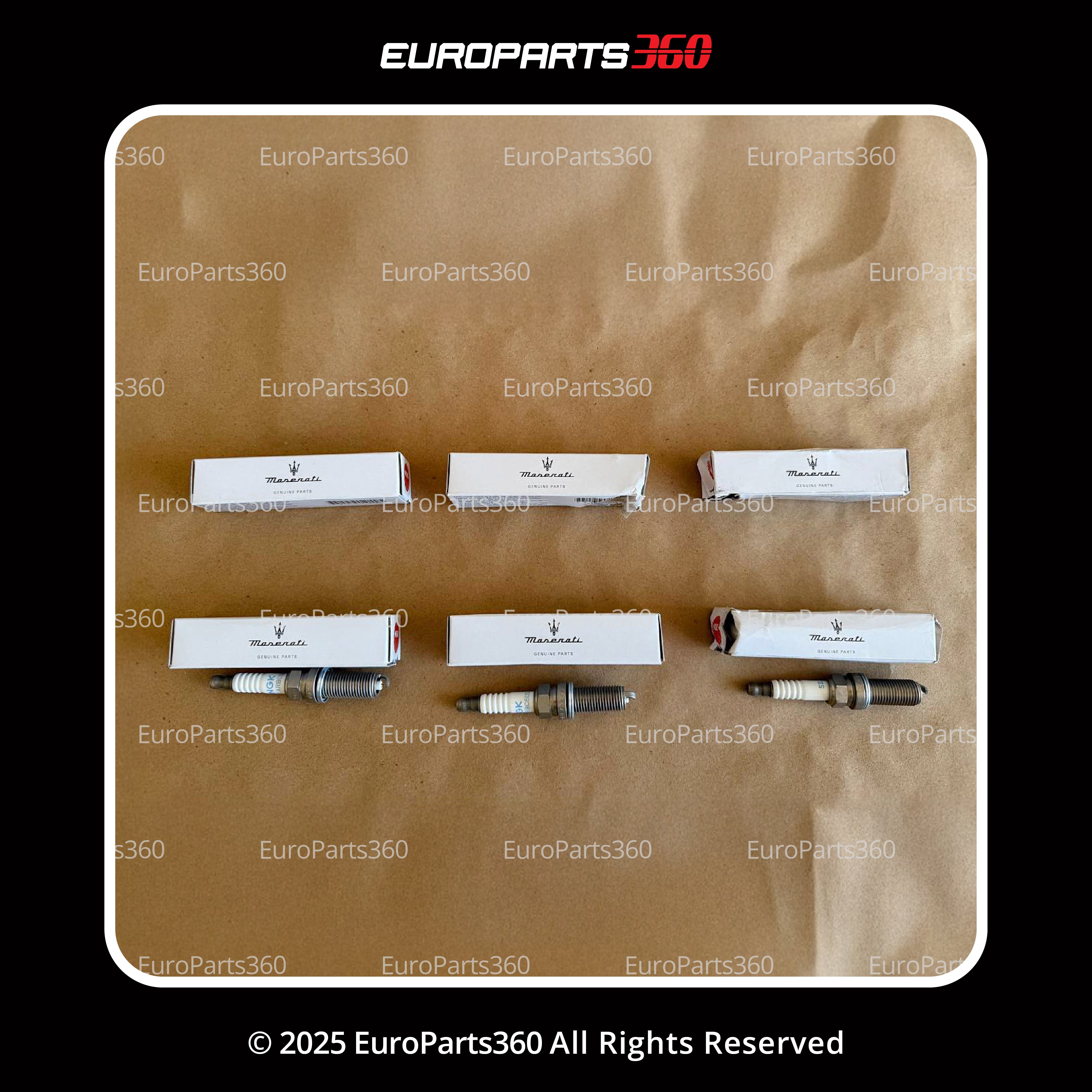 MASERATI GHIBLI QUATTROPORTE LEVANTE SPARK PLUGS SET FOR V6 ENGINE 000310235 - Europarts360