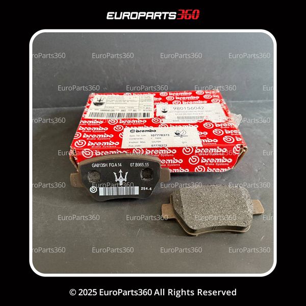 MASERATI GHIBLI QUATTROPORTE REAR BRAKE PADS WITH SENSORS 980156042 - Europarts360
