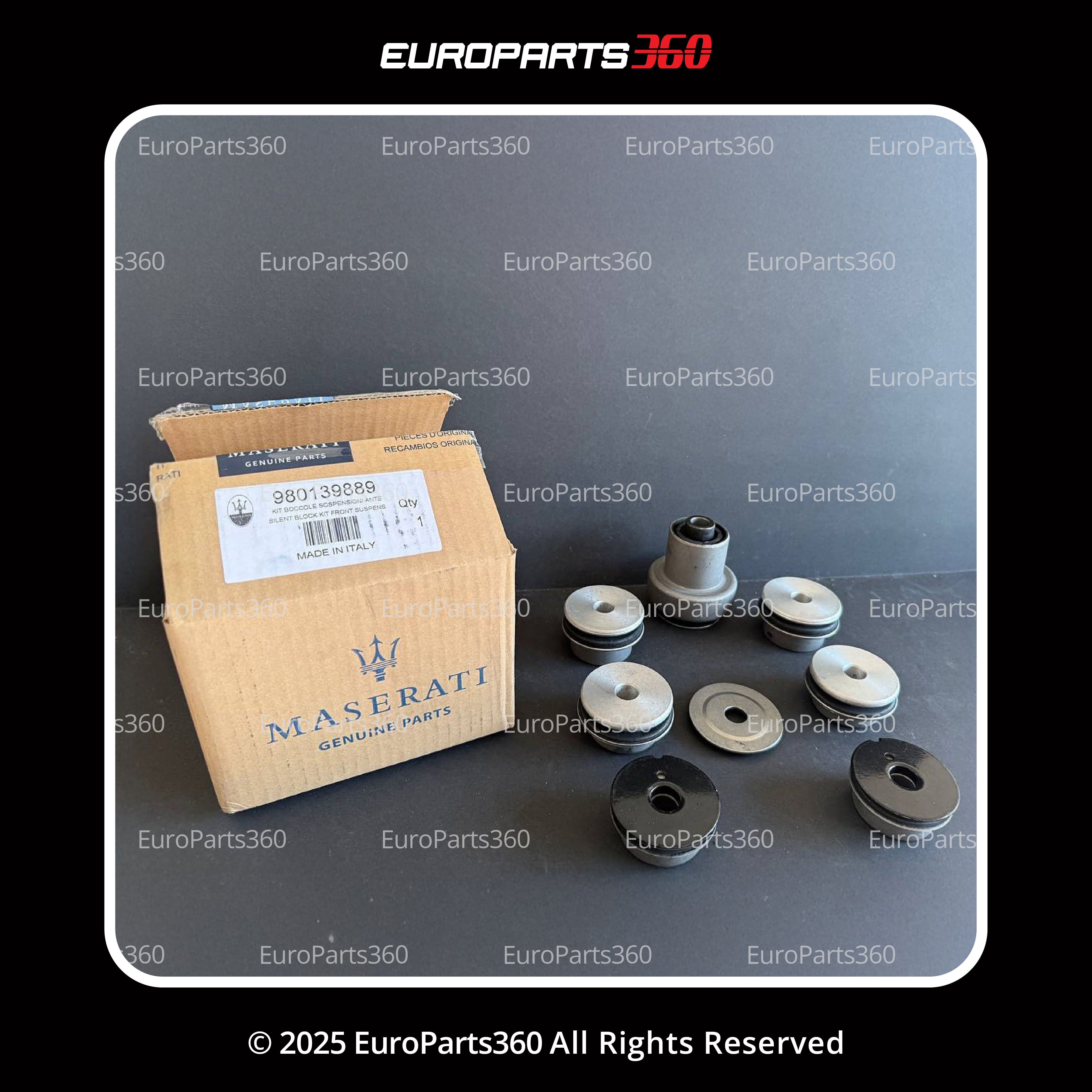 MASERATI GRANCABRIO GRANTUISMO QUATTROPORTE FRONT CONTROL ARM BUSHKIT 980139889 - Europarts360