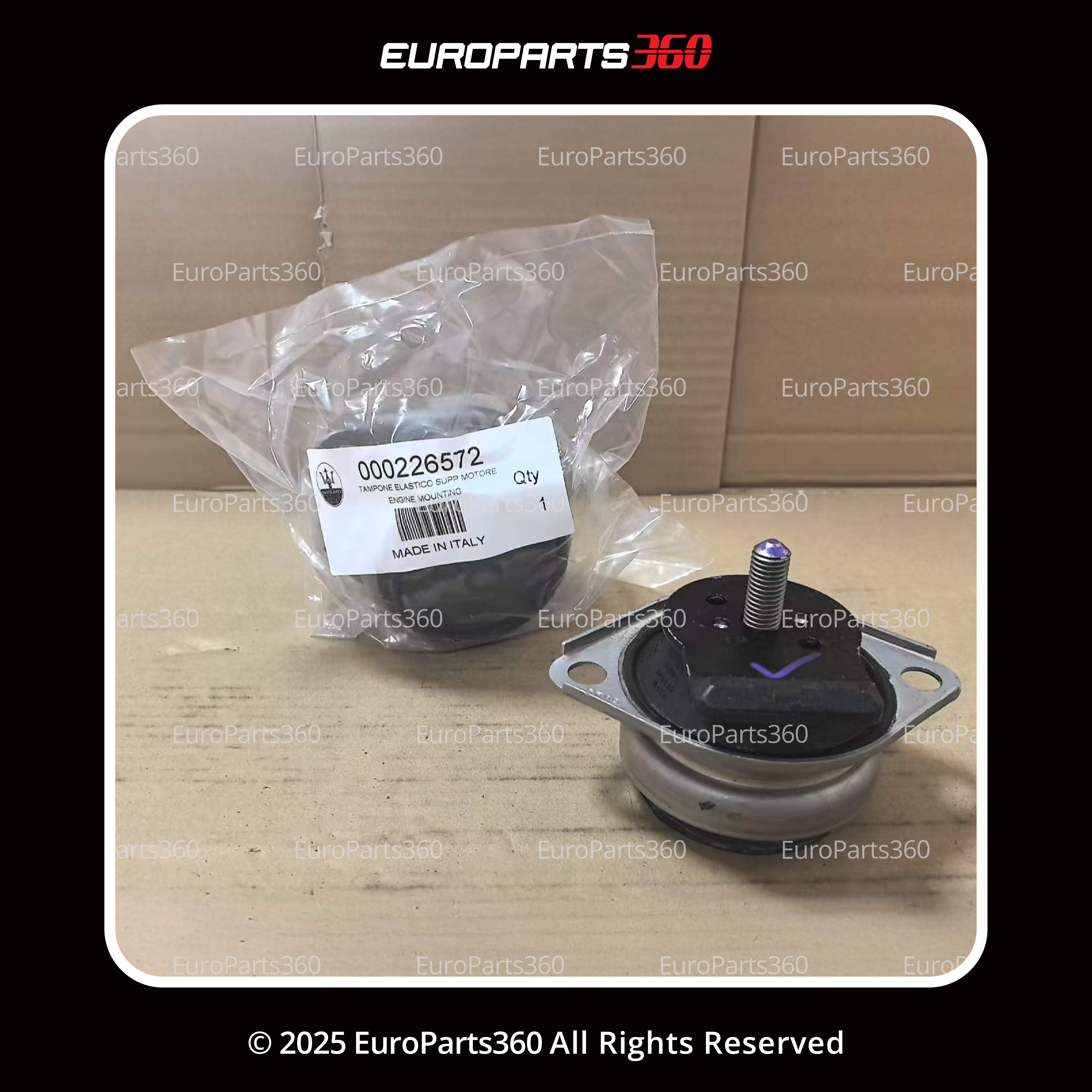 MASERATI GRANCABRIO GRANTURISMO QUATTROPORTE ENGINE MOUNT 226572 SINGLE SIDE - Europarts360