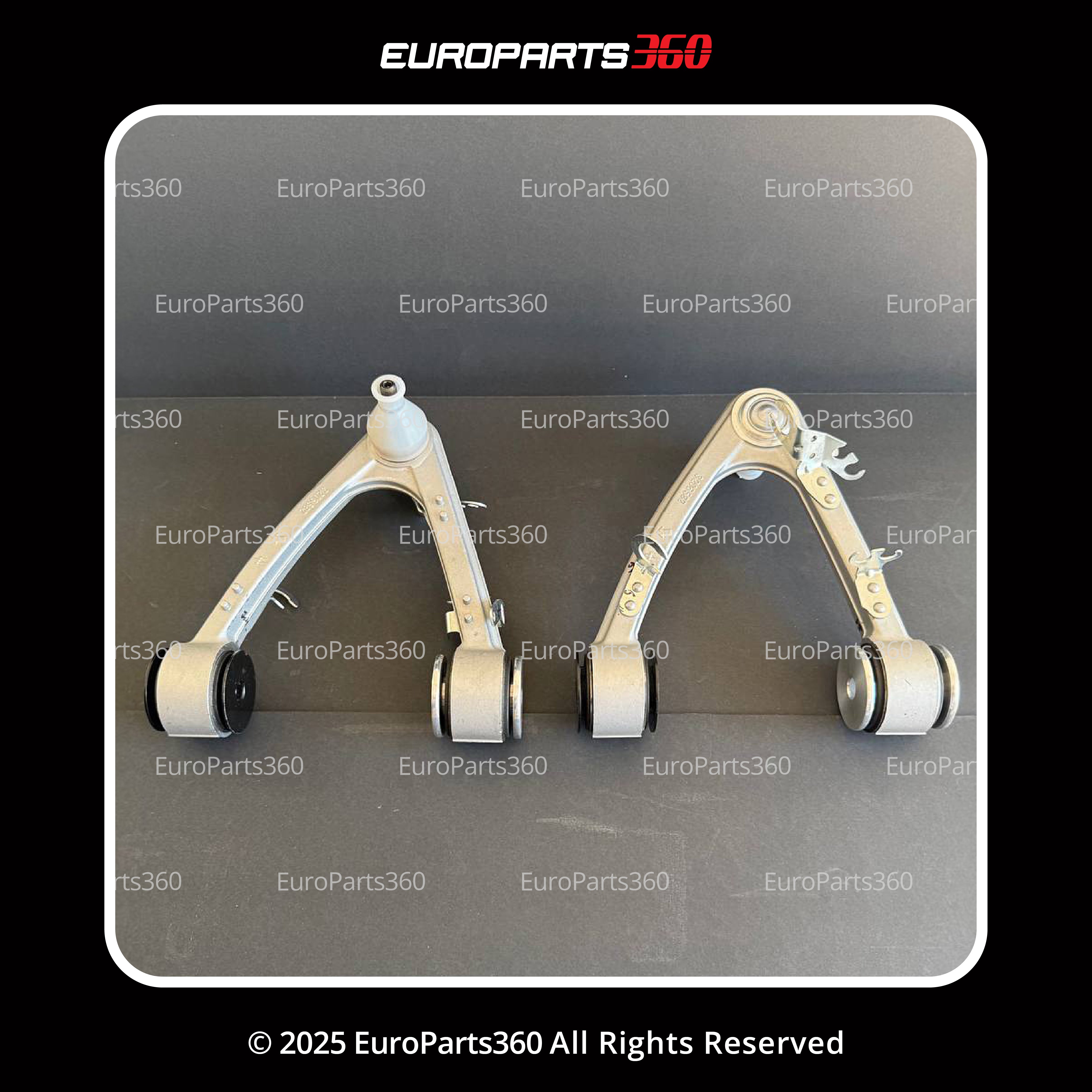 MASERATI QUATTROPORTE GRANTURISMO FRONT SUSPENSION UPPER CONTROL ARMS SET 980139894, 980139893 - Europarts360
