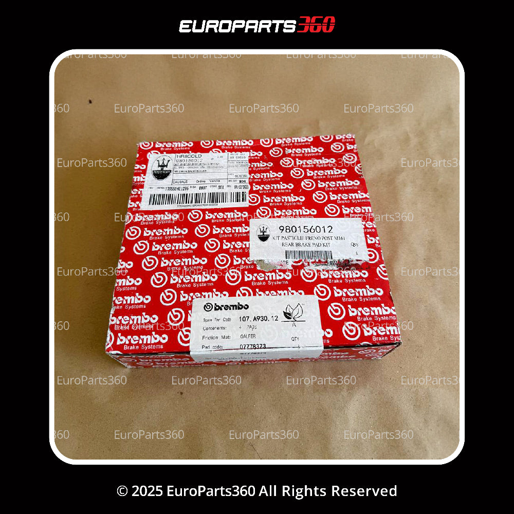 MASERATI QUATTROPORTE GTS FRONT BRAKE PADS WITH SENSORS 980156012 - Europarts360