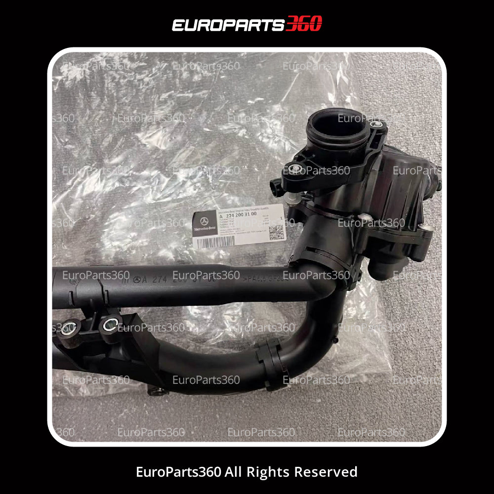 Mercedes Benz C200 E200 E350 Slc Coolant Thermostat Assembly A2742003100 Genuine -OEM- Europarts360