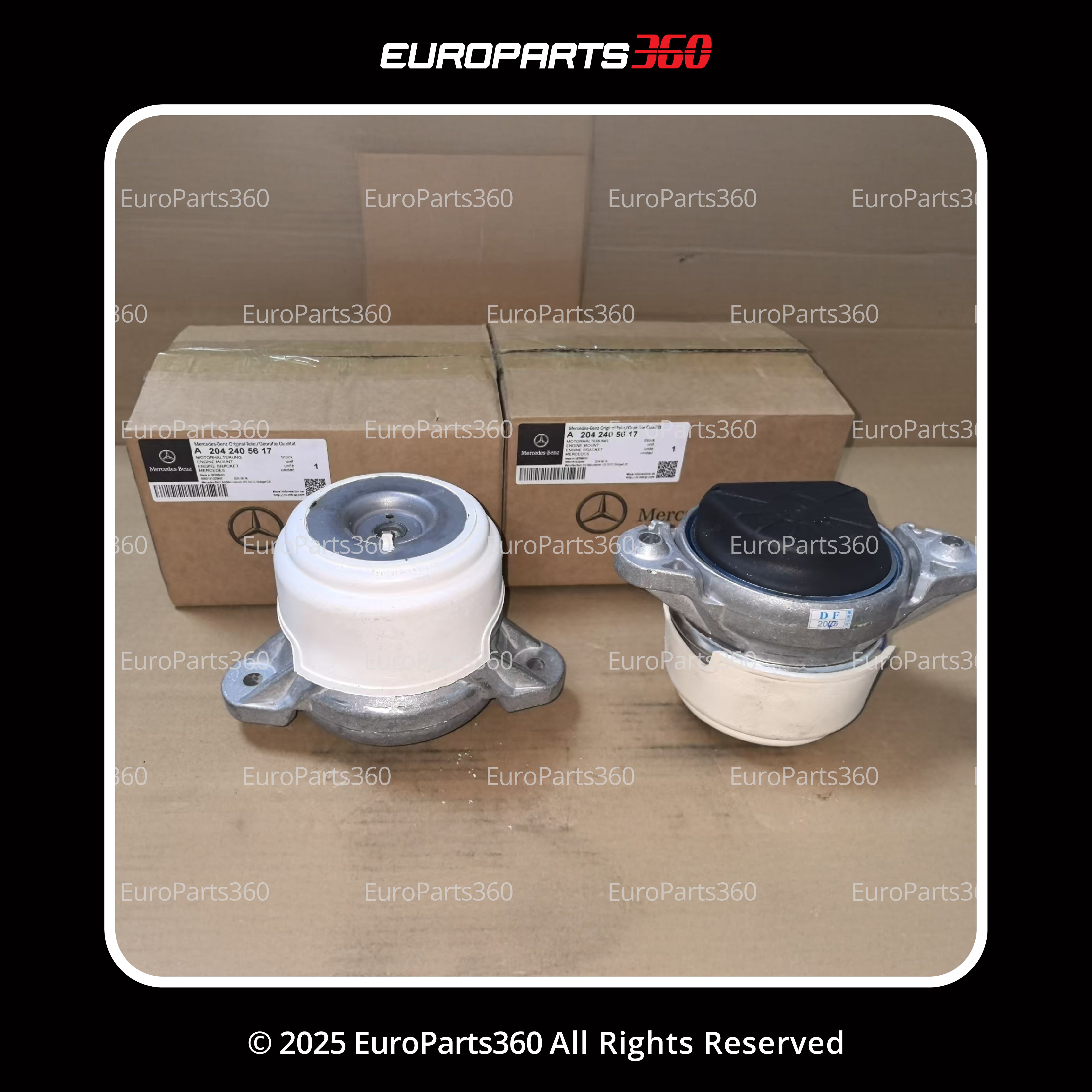 Mercedes Benz C300 C350 E350 Glk300 Glk350 Engine Mounts Set A2042403517 - Europarts360