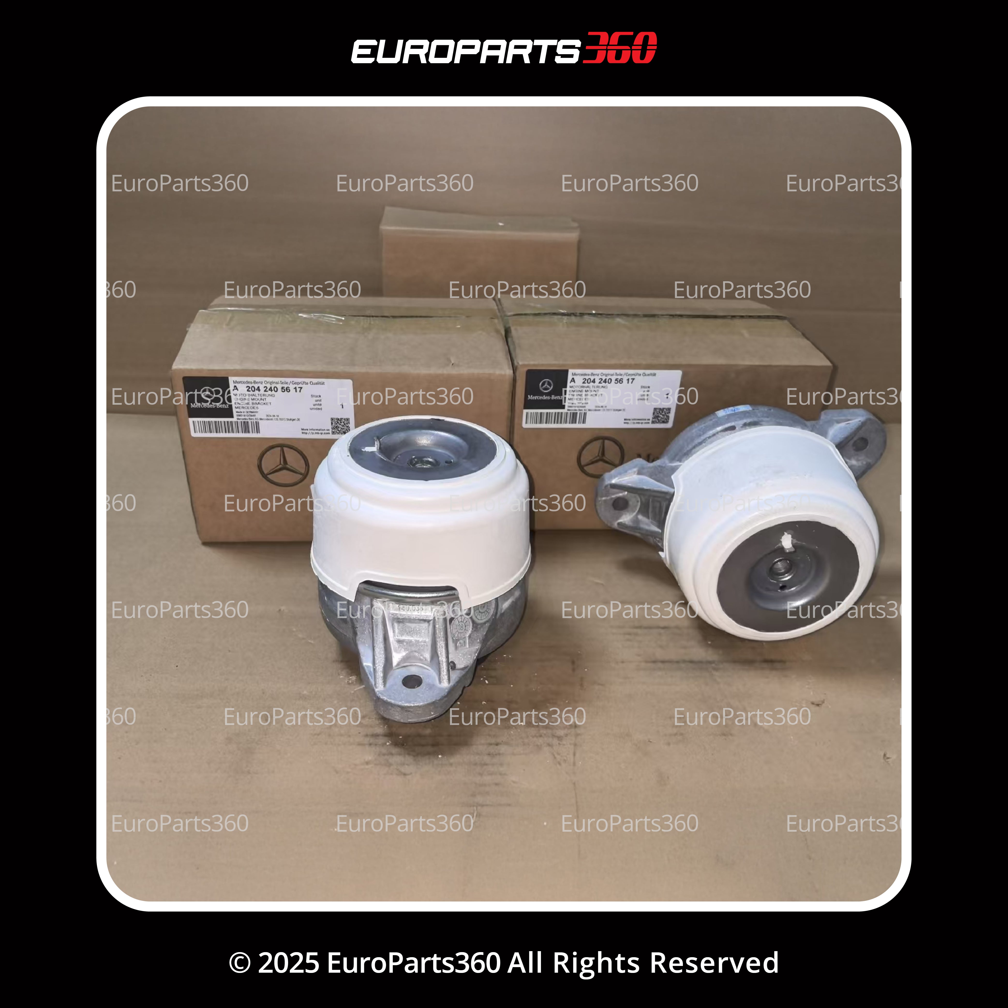 Mercedes Benz C300 C350 E350 Glk300 Glk350 Engine Mounts Set A2042403517 - Europarts360