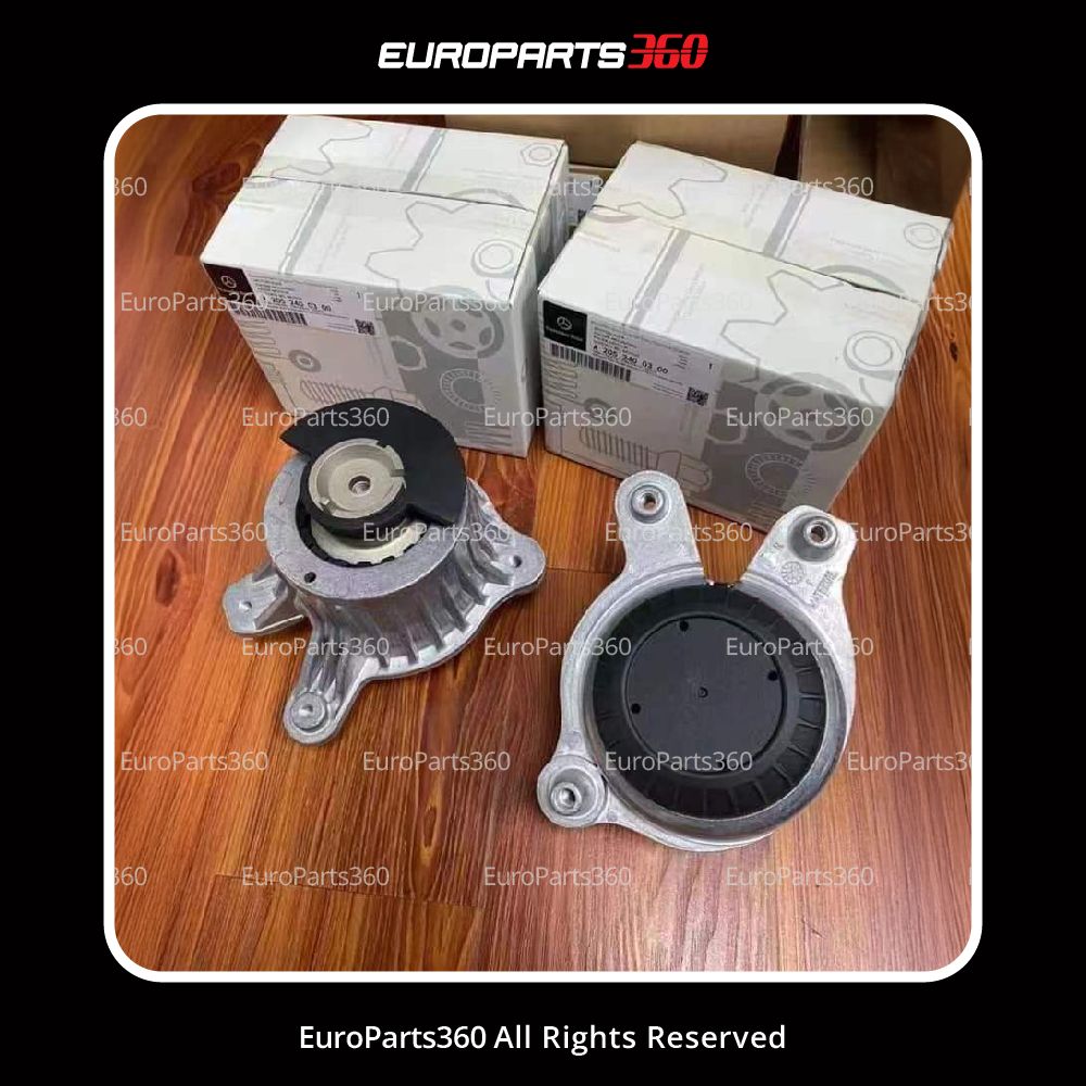 Mercedes Benz C300 C350e Engine Mount Set of Left and Right A2052400200 - Europarts360